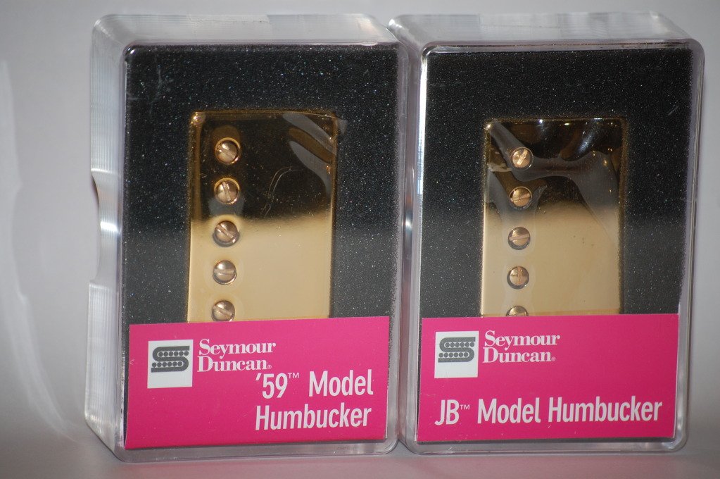 Seymour Duncan Sh-4 Jb Bridge & Sh-1N 59 Neck Gold Humbucker Pickup Set