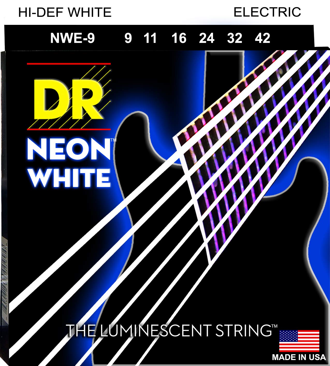 Dr Strings Hi-Def Neon Electric Guitar Strings (Nwe-9)