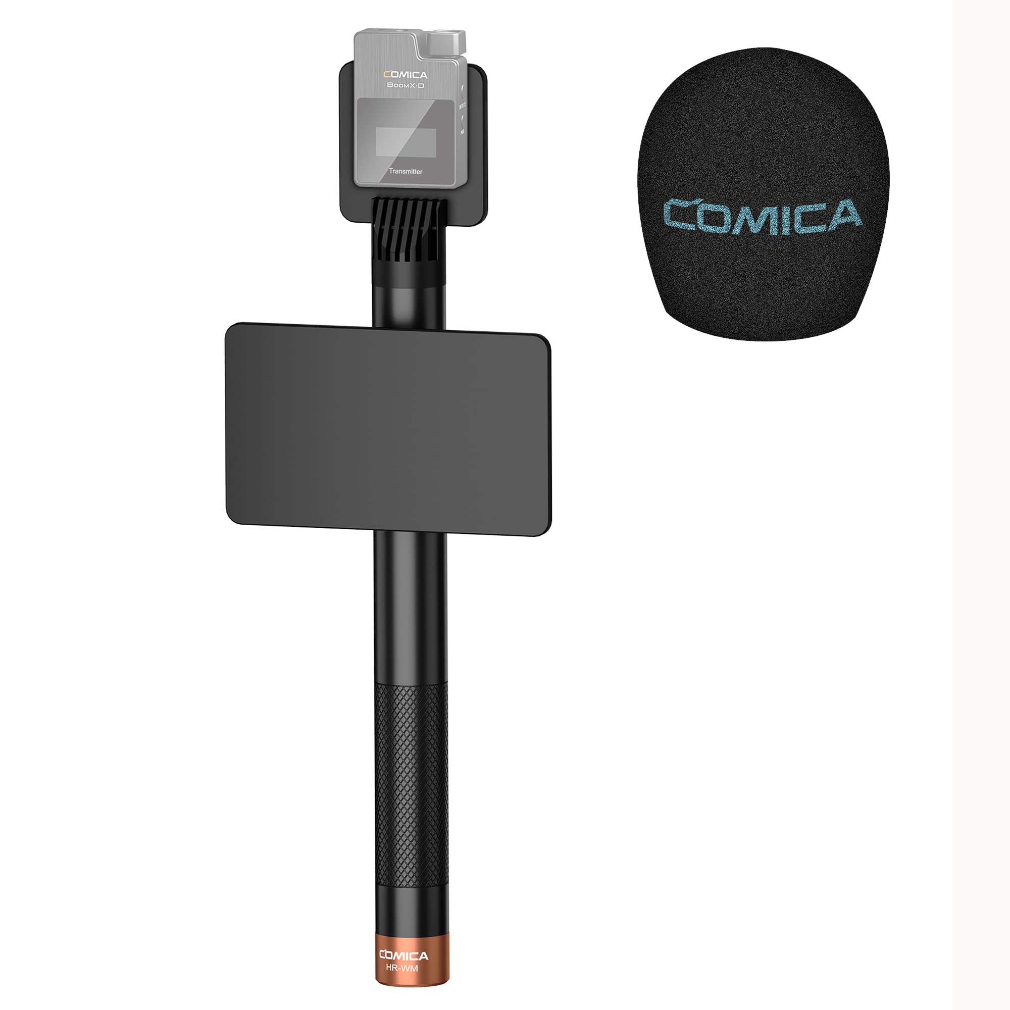Comica Hr-Wm Interview Handheld Adapter For Rode Wireless Go/Boomx-D/D Pro/Boomx-U Wireless Lavalier Microphone, Mic Handle For