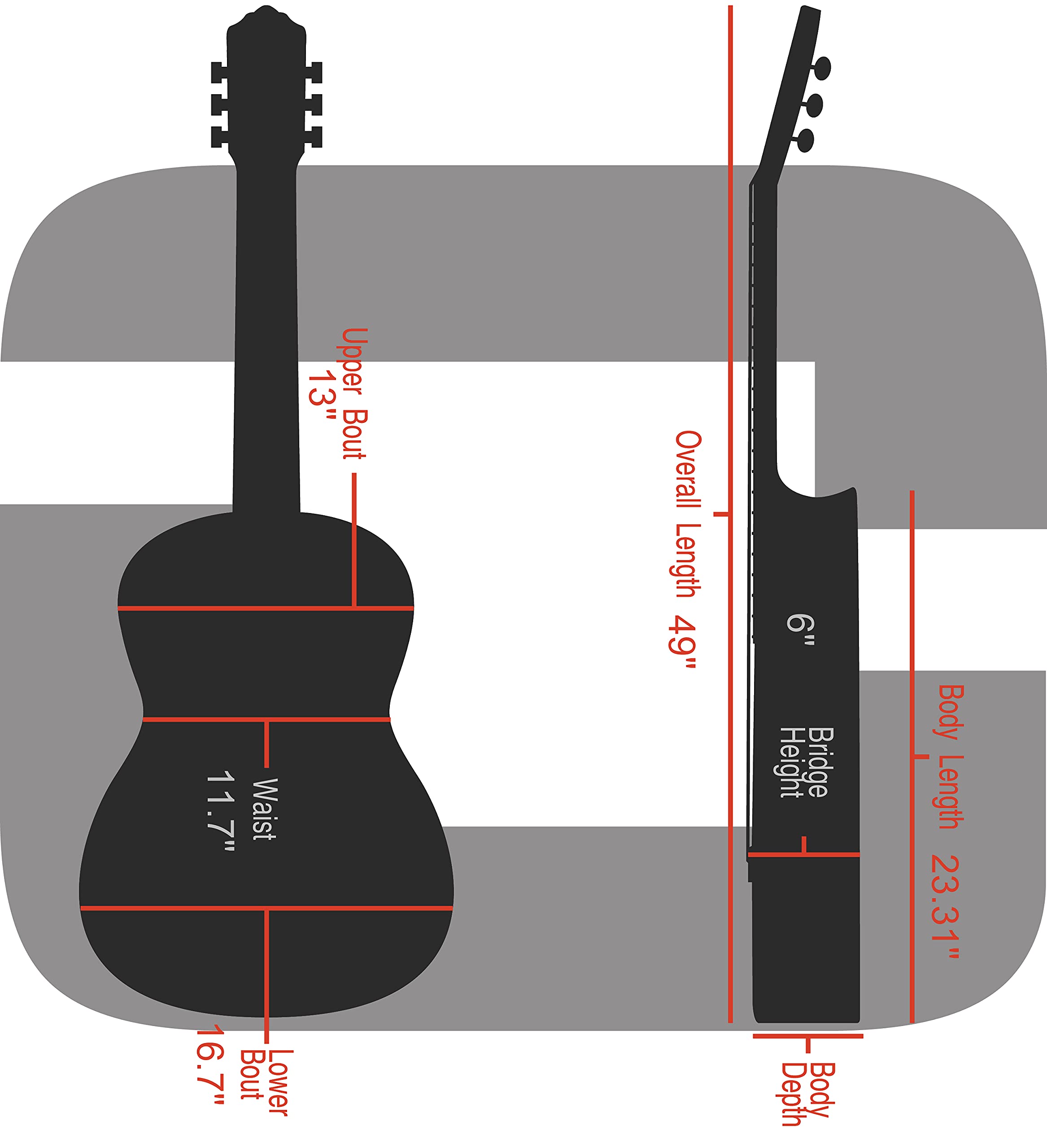 Crossrock Wood Case for Acoustic Bass Guitars-Brown(CRW620ABTW)
