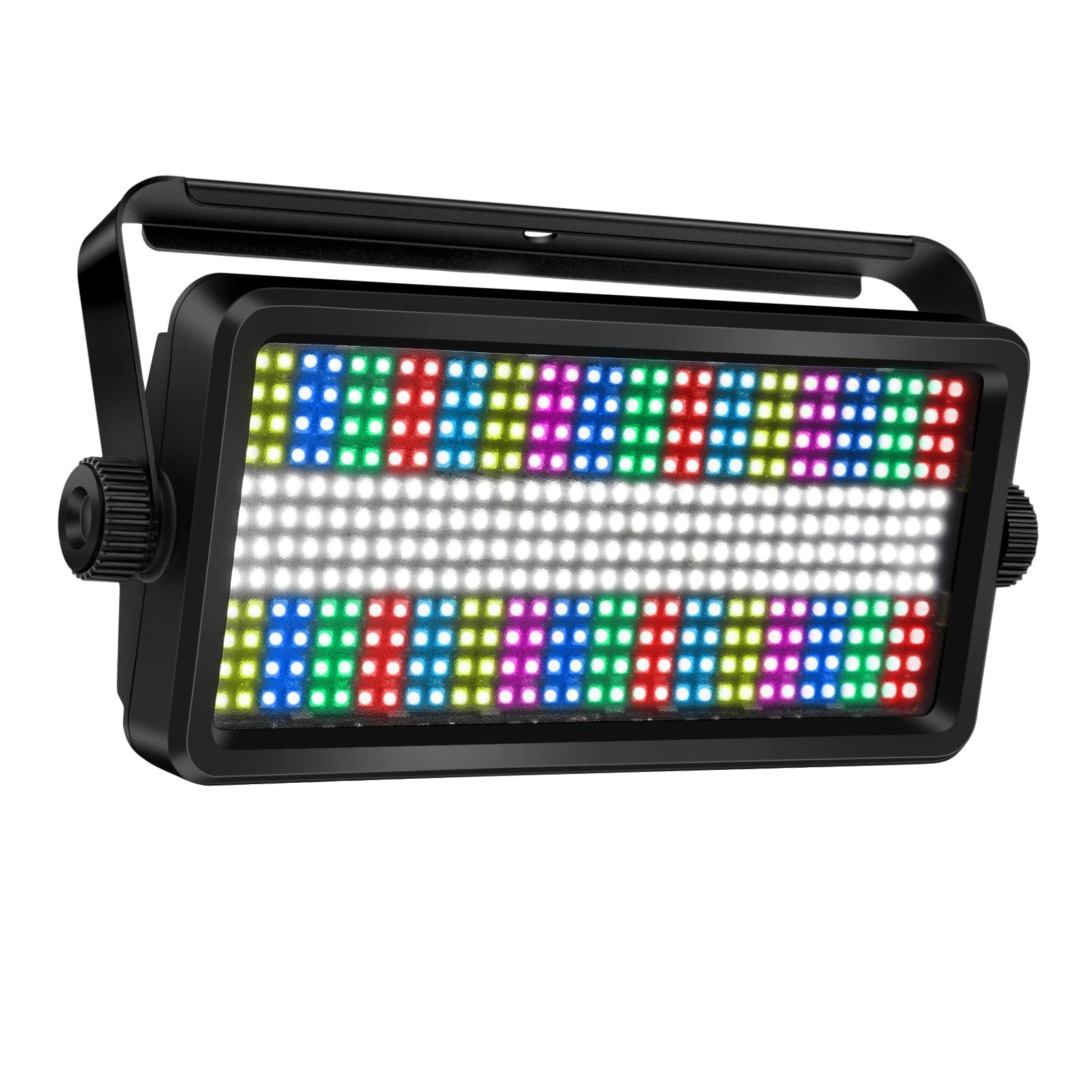 OPPSK LED Stage Strobe Effect Lights - 120W RGBW DJ Light with 48 Zones Chasing by DMX Control Sound Activated Auto Play Wall Wa