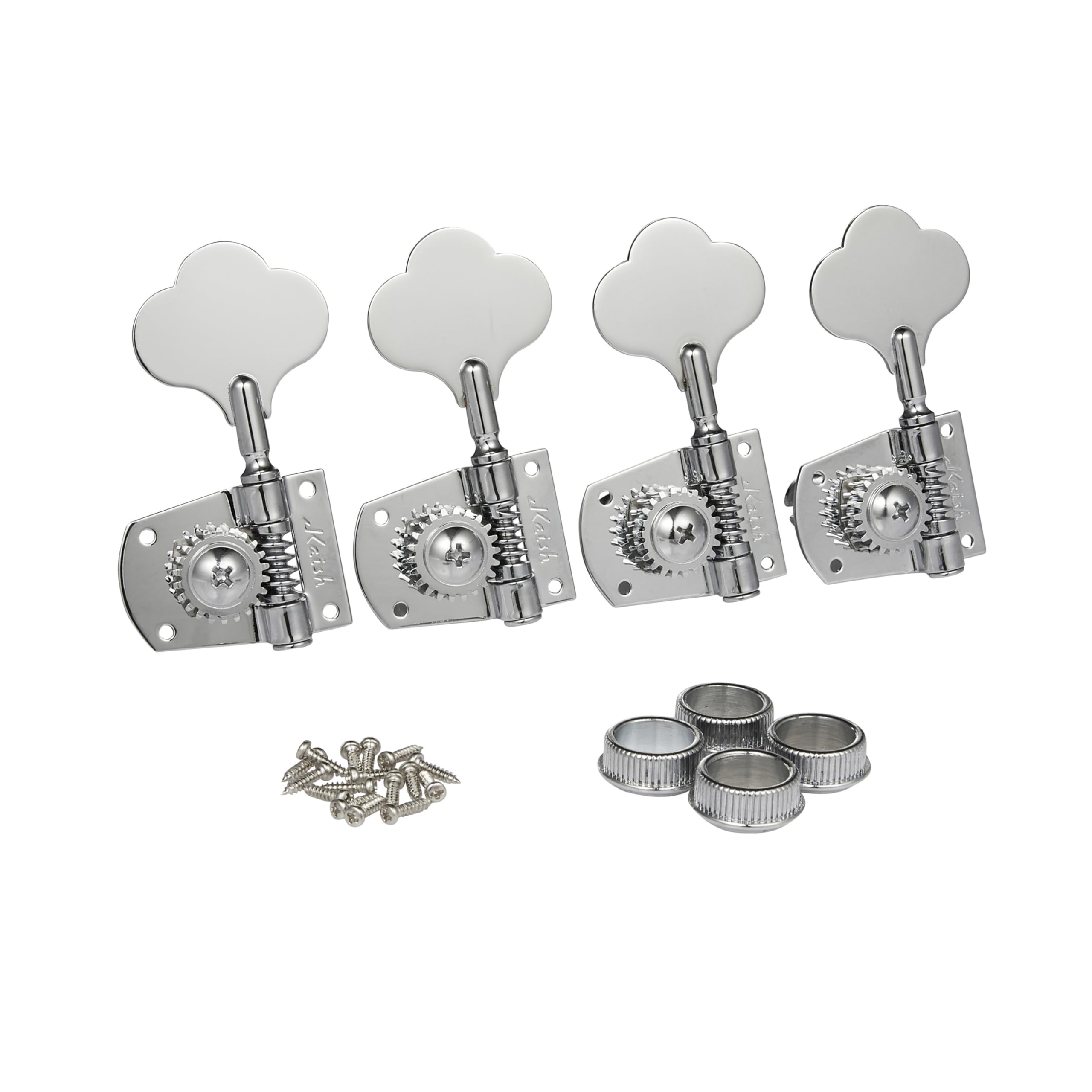 Cloverleaf Left Handed 4L Bass Guitar Tuners Bass Tuning Machine Heads Bass Tuning Keys Pegs for American Standard/Highway One S