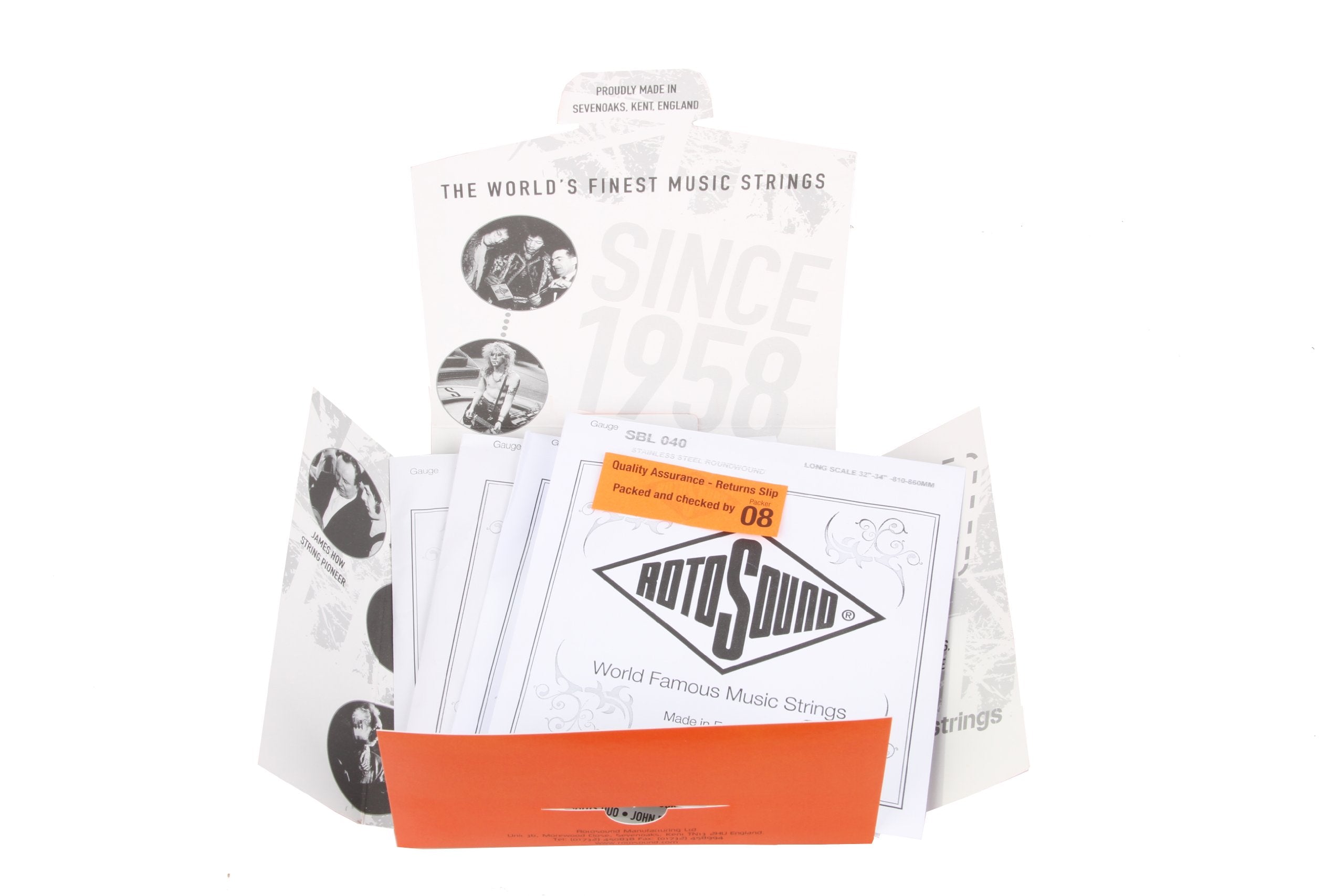 Rotosound RS66LC Swing Bass 66 Stainless Steel Bass Guitar Strings ((40 60 75 95)