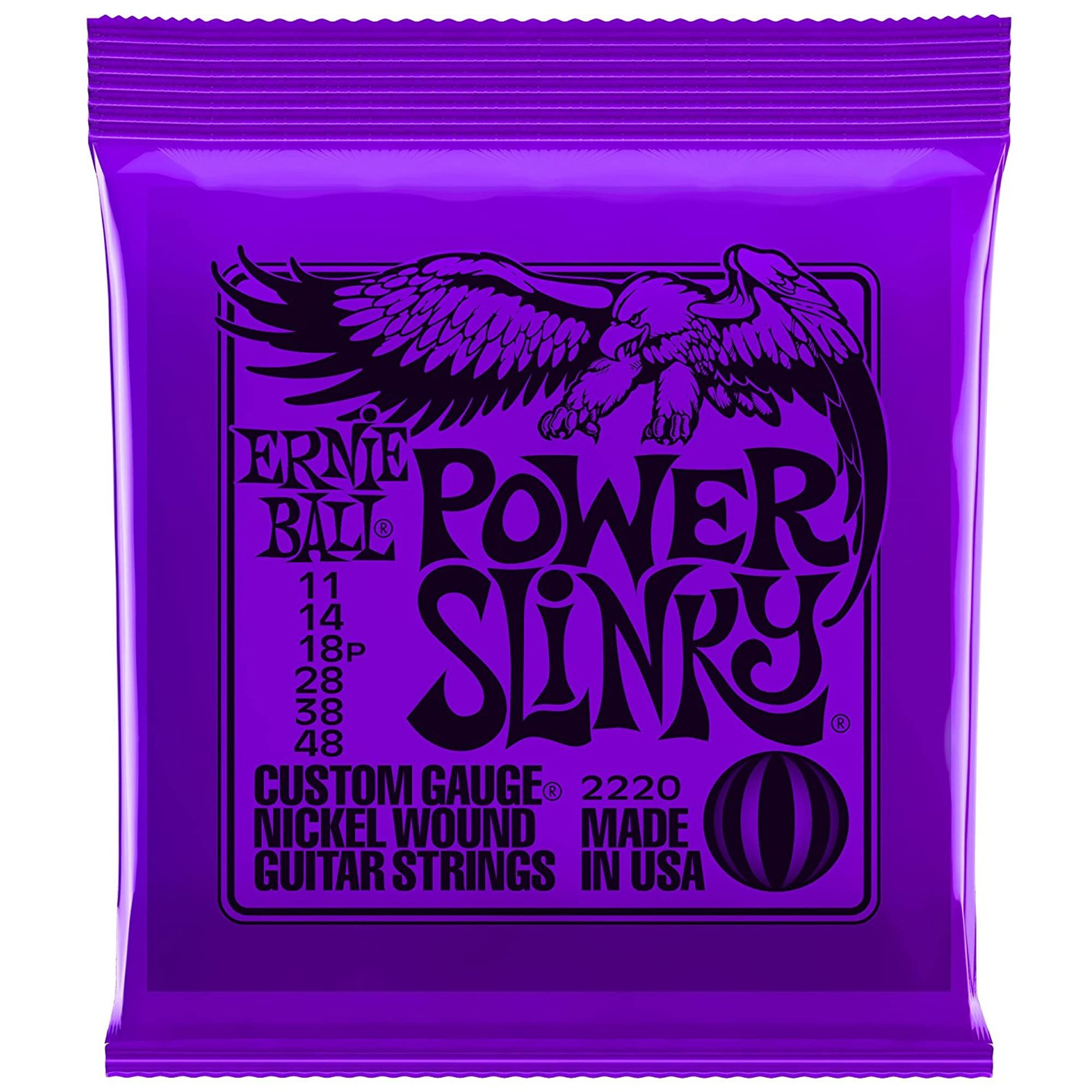 Ernie Ball 2220 Power Slinky 11-48 (12 Pack Bundle)
