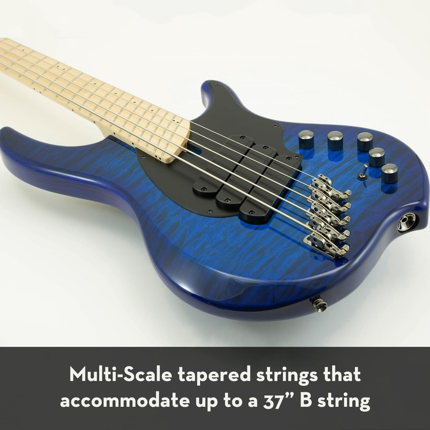 DRAGON SKIN+ - Coated Quantum Nickel Bass Strings - DBQM6-30 - Superior Sound with Comfortable Feel & Long Life: 6 String Multi-