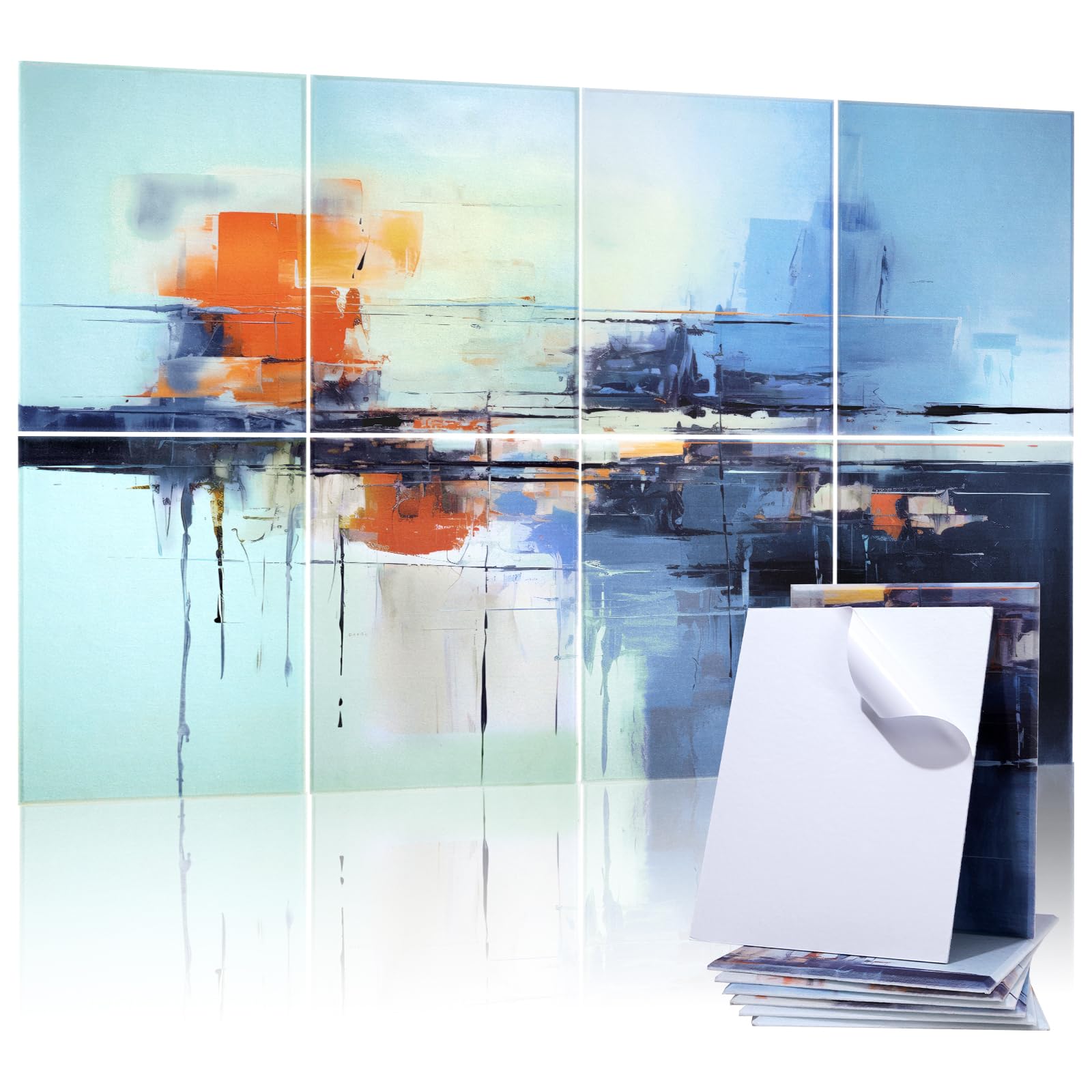 8 Pack Acoustic Panels, Soundproof Wall Panels, 48X32In Sound Proof Panels For Walls, Sound Absorbing Wall Art Decorative, Sound