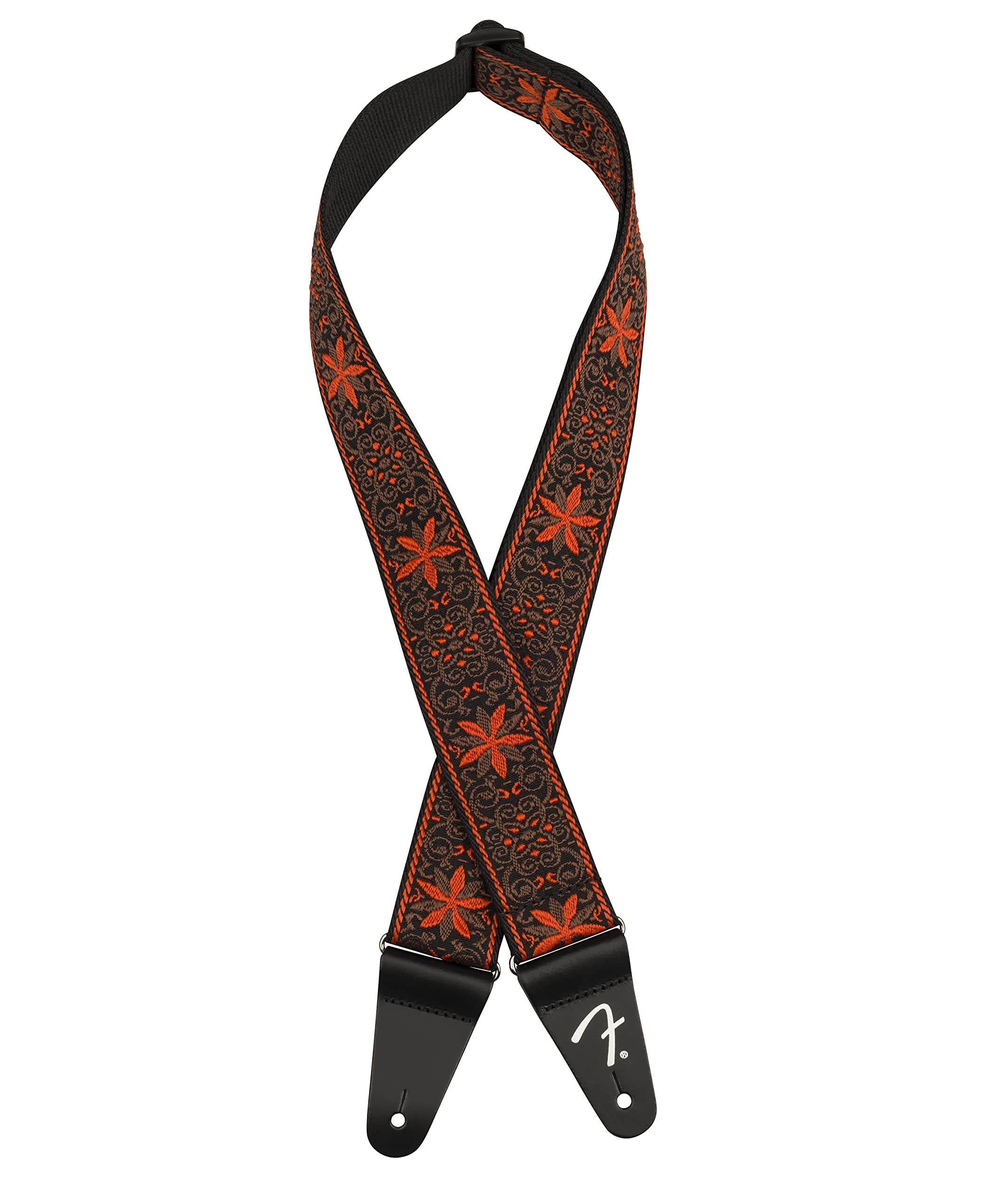 Fender Pasadena Woven Strap, 2In, Orange Wallflower