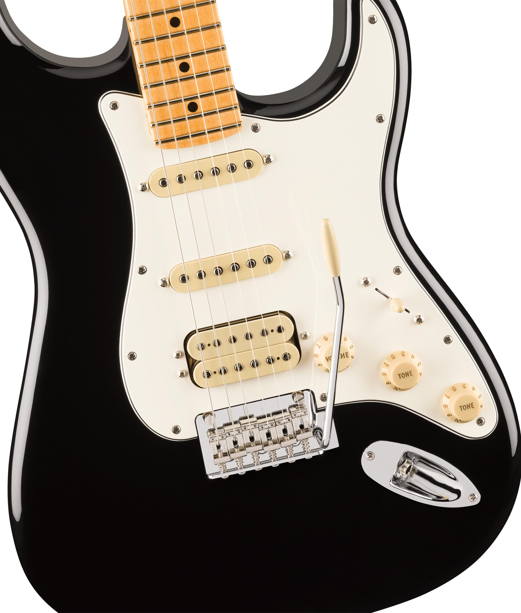 Fender Player II Stratocaster HSS - Black Bundle with Gig Bag, Strap, Cable, 3-Pack Picks and Guitar Cleaning Kit