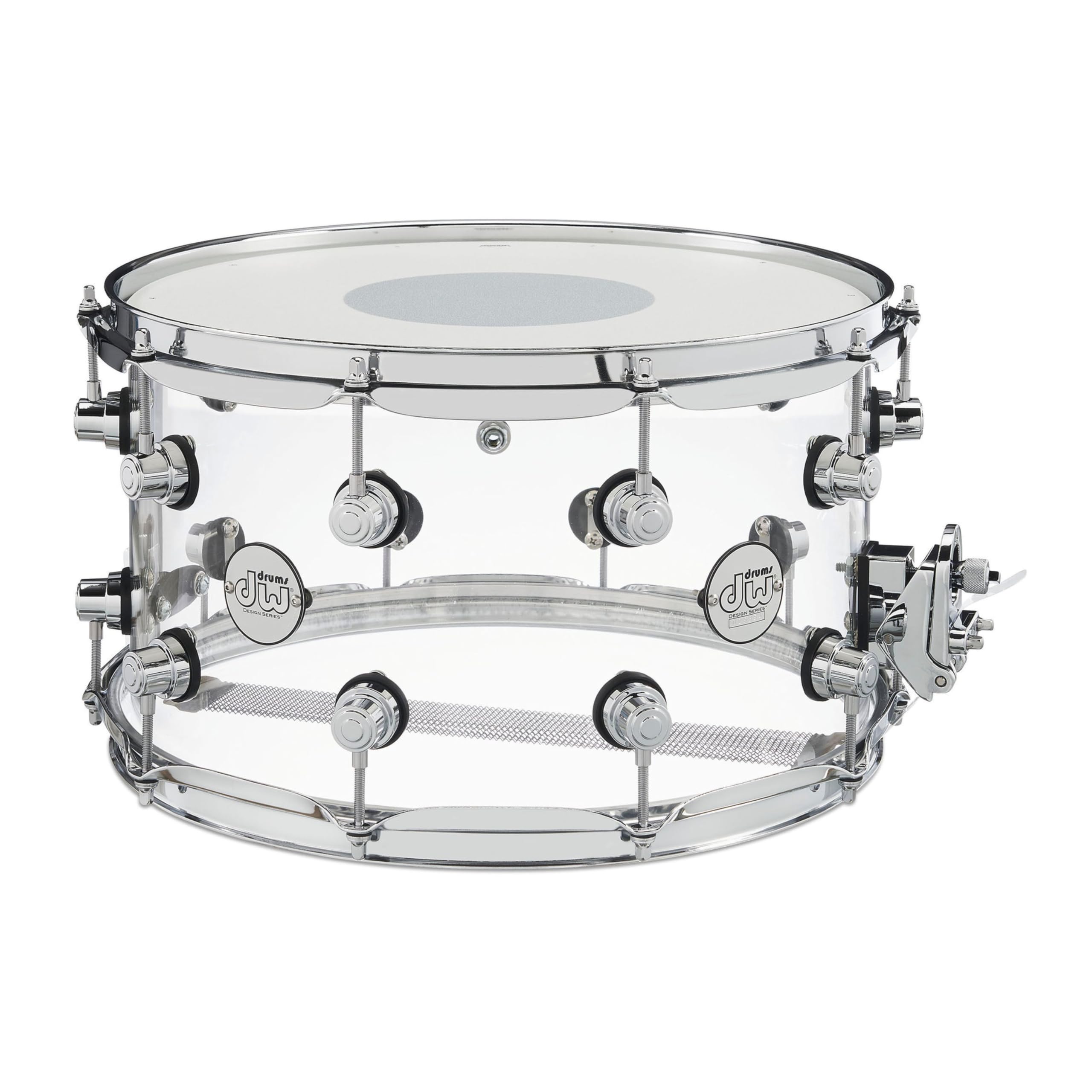 DW Design Series Acrylic Snare Drum - 8x14, Clear