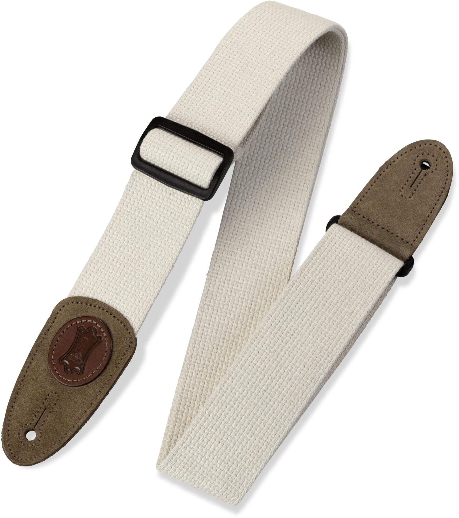 2'' Wide Natural Cotton Guitar Strap / Natural