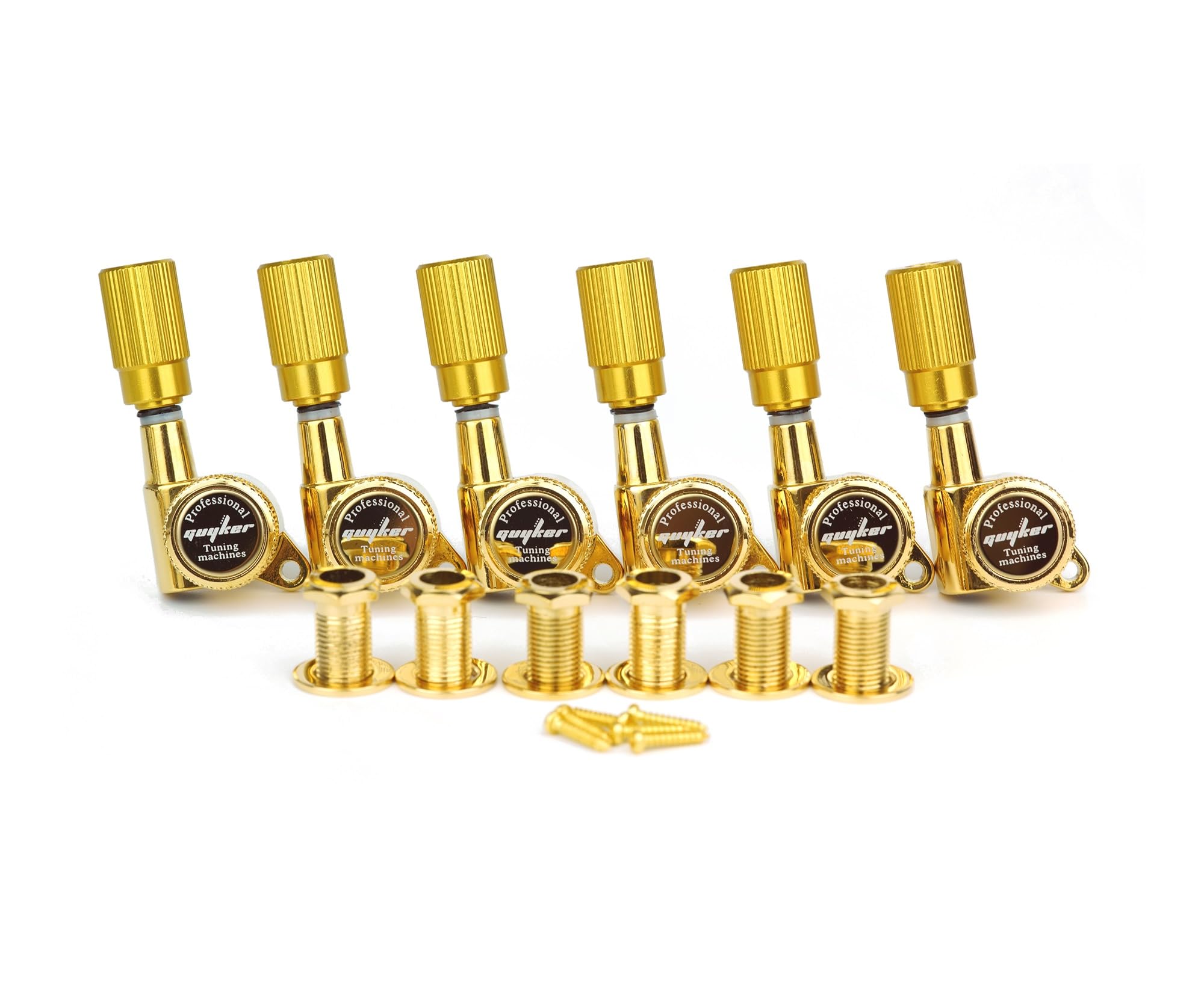 Guyker Guitar Locking Tuners (6 for Right) - 1:18 Pro Lock String Tuning Key Pegs Machine Head Set Replacement for ST TL SG LP S