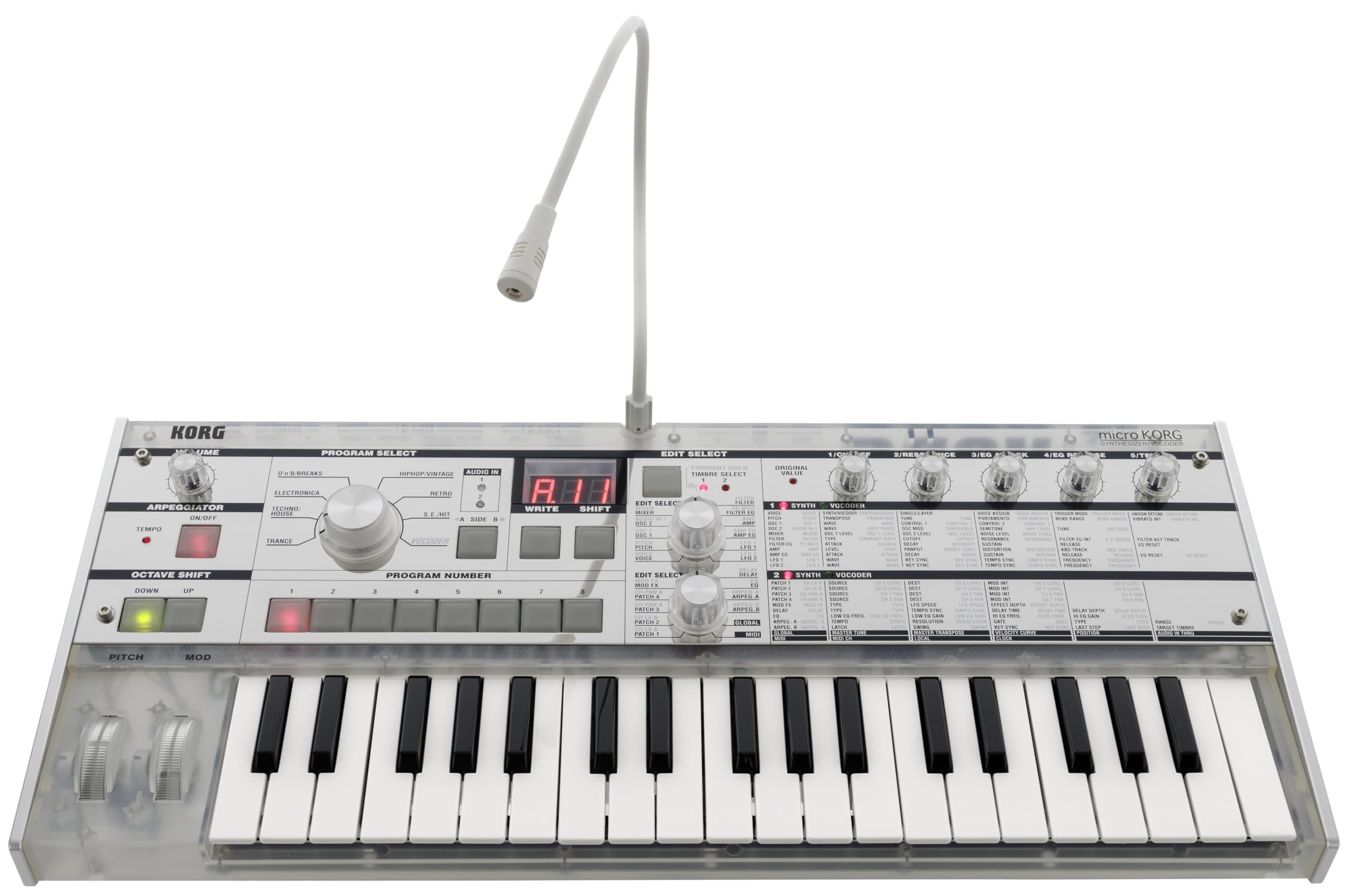 Korg - MicroKorg Crystal - Synthesizer/Vocoder - 20th-Anniversary Model (MICROKORGCR)