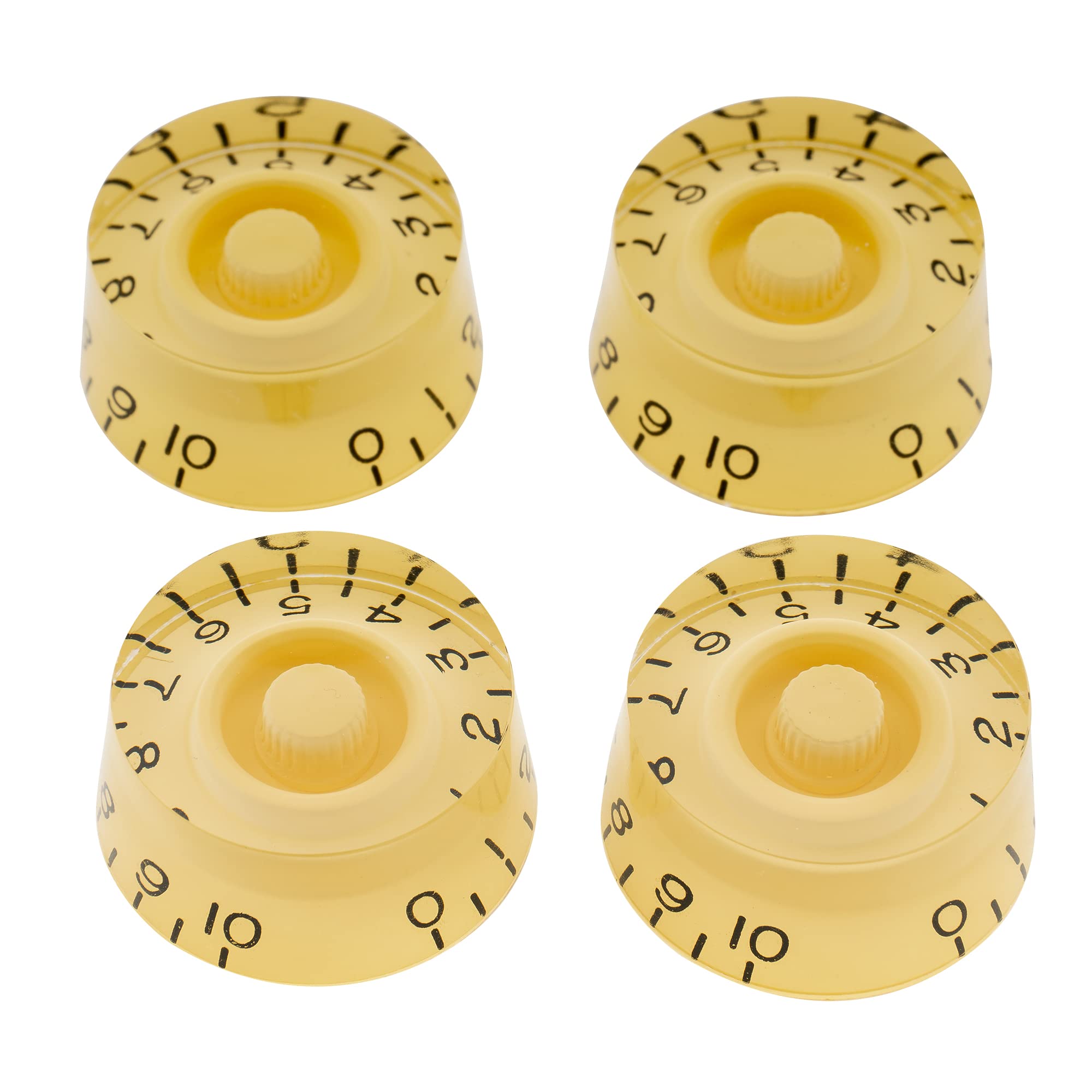 Musiclily Pro Inch USA LP Guitar Speed Knobs Fine 24-Spline Tone Volume Control Knobs for USA Les Paul CTS Pots Electric Guitar,