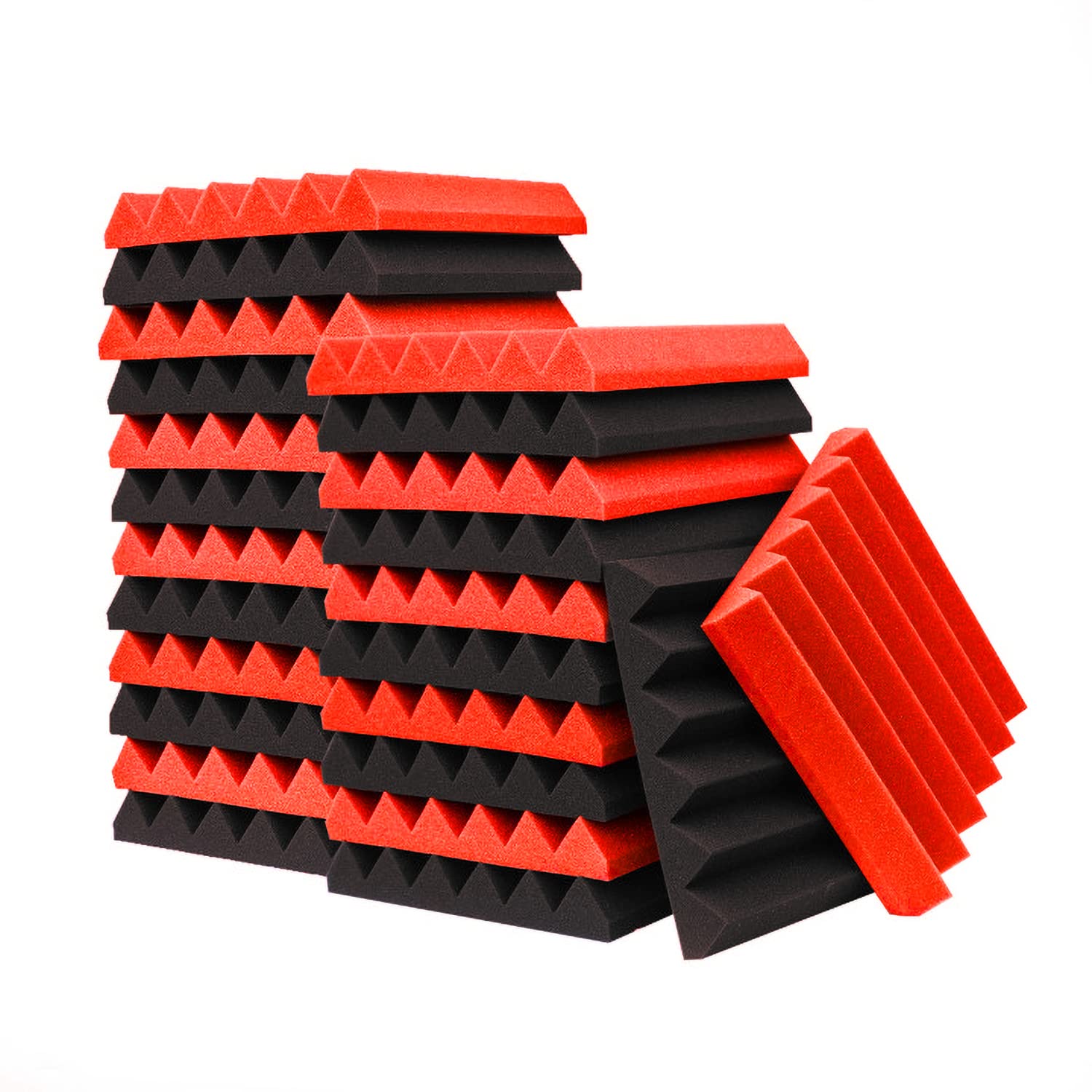 Ktoesheo 24 Pack Acoustic Panels,2 '' X 12 '' X 12 ''Sound Proof Foam Panels For Wall,Fireproof Absorbing Noise Cancelling Panel