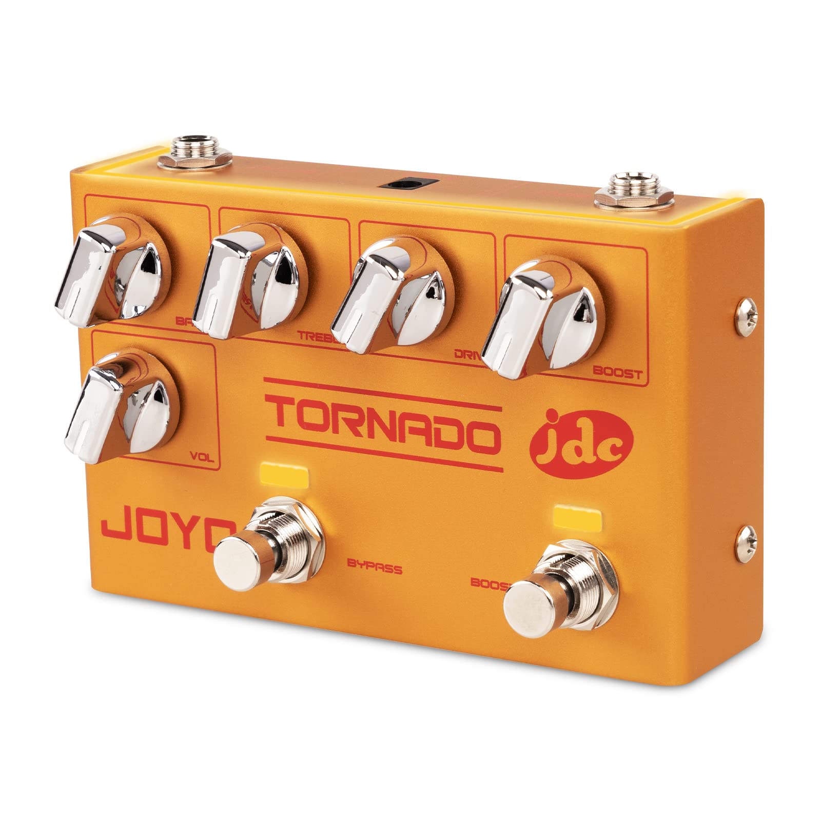JOYO Overdrive Effect Pedal Dual Channel Guitar Pedals with Independent Footswitch for Electric Guitar - JDC Signature (TORNADO 