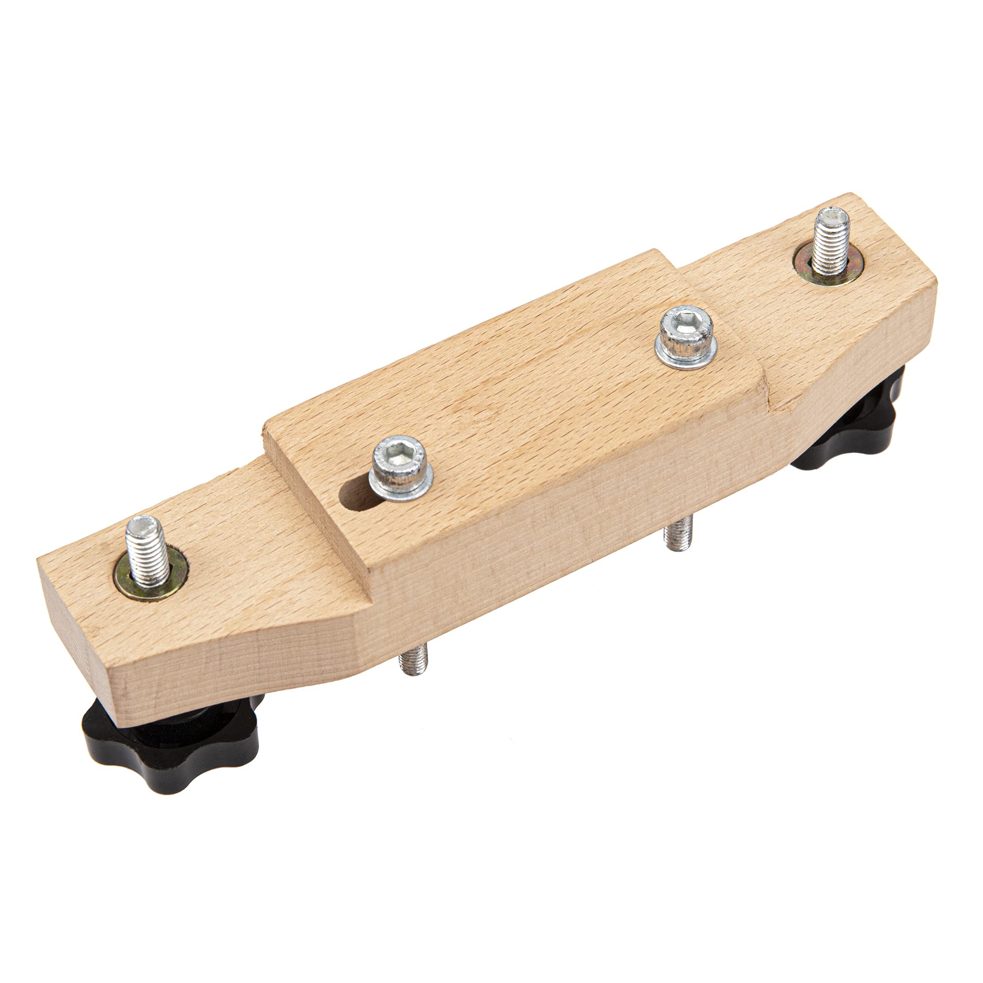 1Set Yootones Solid Maple Guitar Bridge Clamp with Cork Gasket L-Wrench Compatible with Classical/Acoustic Guitar Accessory Luth