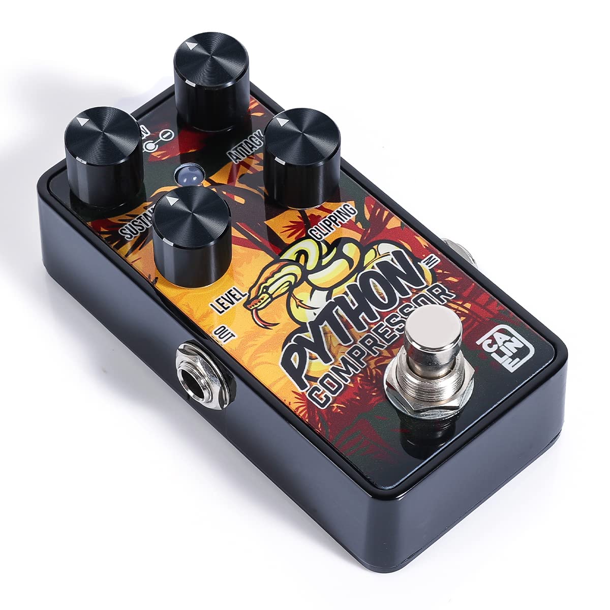 Caline Mini Guitar Compressor Pedal G Series G012 Pure Analog Compression Effect Guitar Pedal for Electric Guitar True Bypass De
