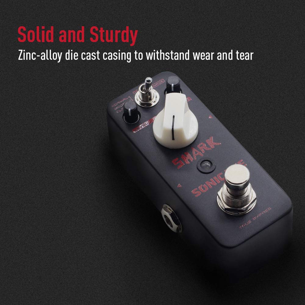 SONICAKE Distortion Guitar Pedal 3 Modes Normal, Modern, Classic High Gain Distortion Guitar Effects Pedal True Bypass