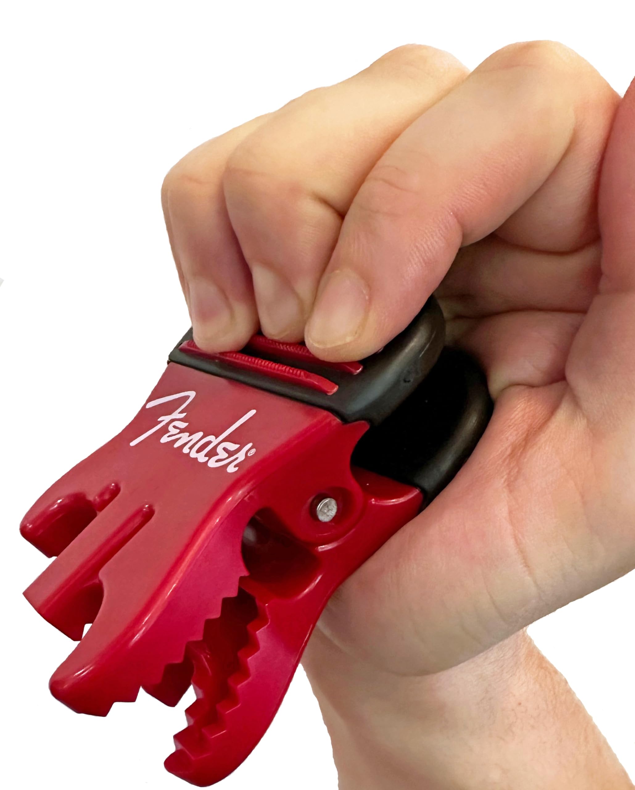 FENDER Callus Builder and Finger Strengthener (Red 8-lbs) - For people who play any stringed instrument (Guitar, Bass, Violin, e