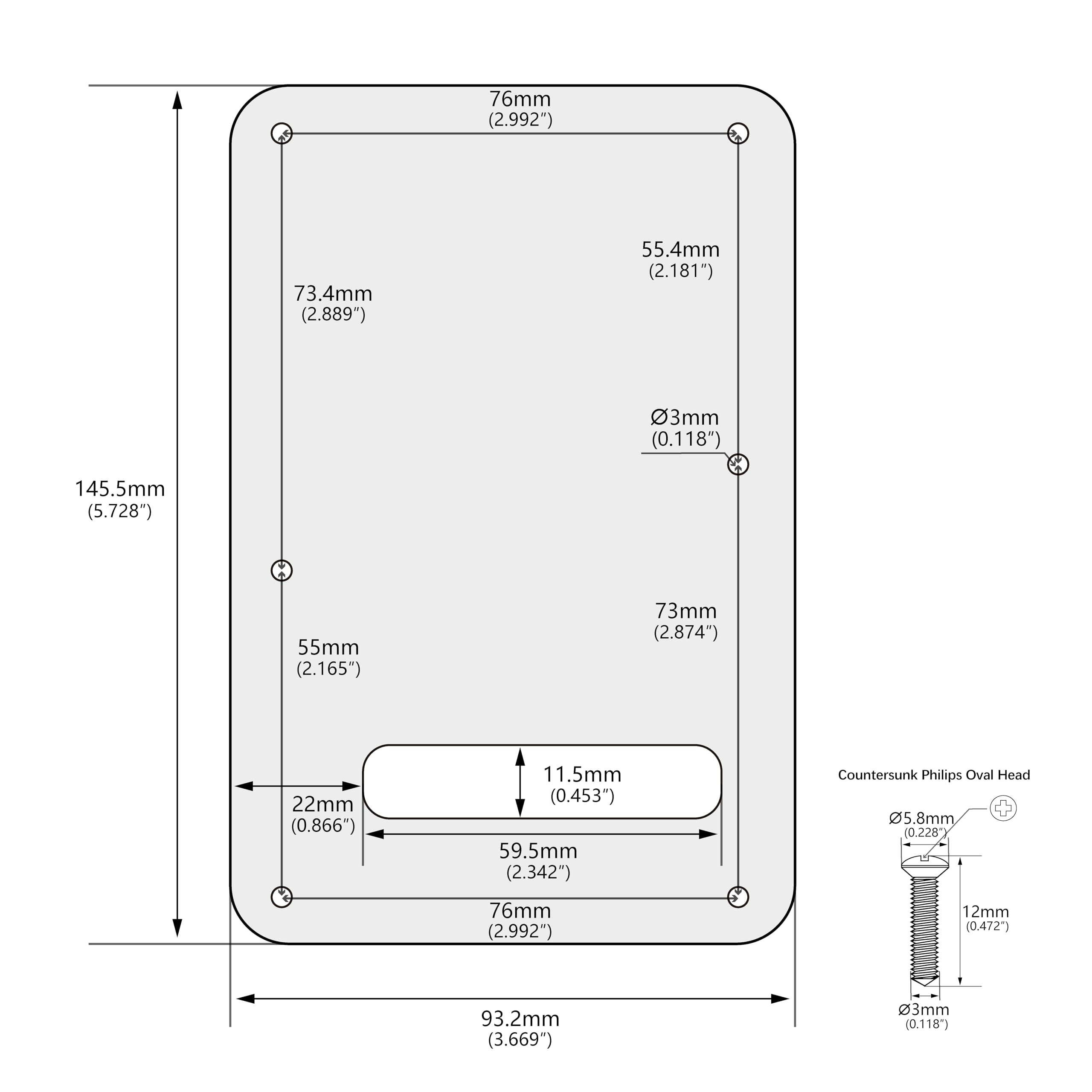 Banworks Electric Guitar 3 Ply Backplate 6-Hole Trem Tremolo Cover for USA/Mexican Fender Standard Strat ST JT/HGB-01 Cream