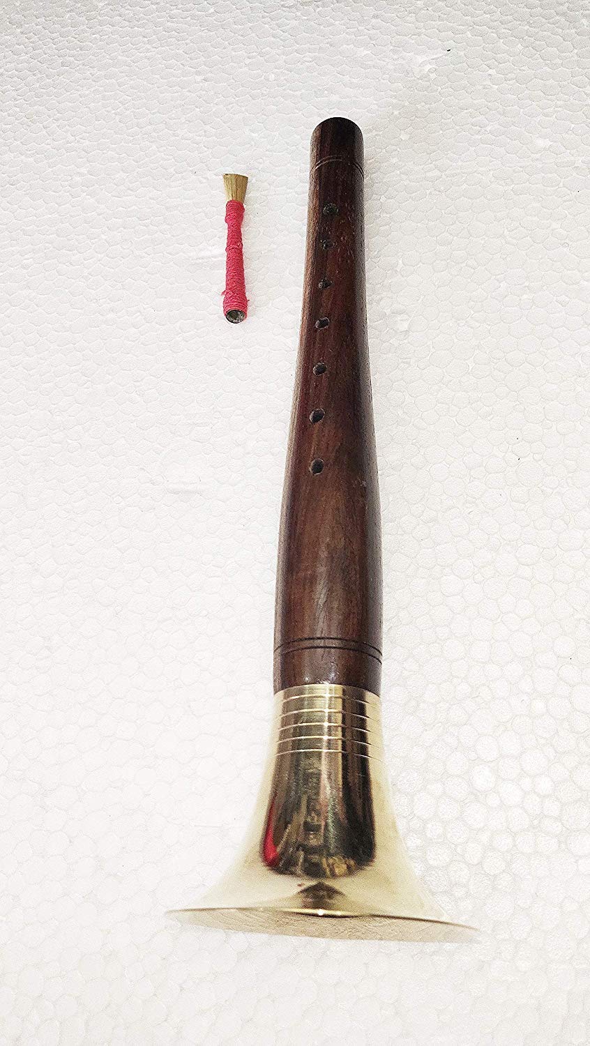 Music Gallery Indian Classical Wind Musical Instrument Shehnai For Weddings (Brown) 9 Inch
