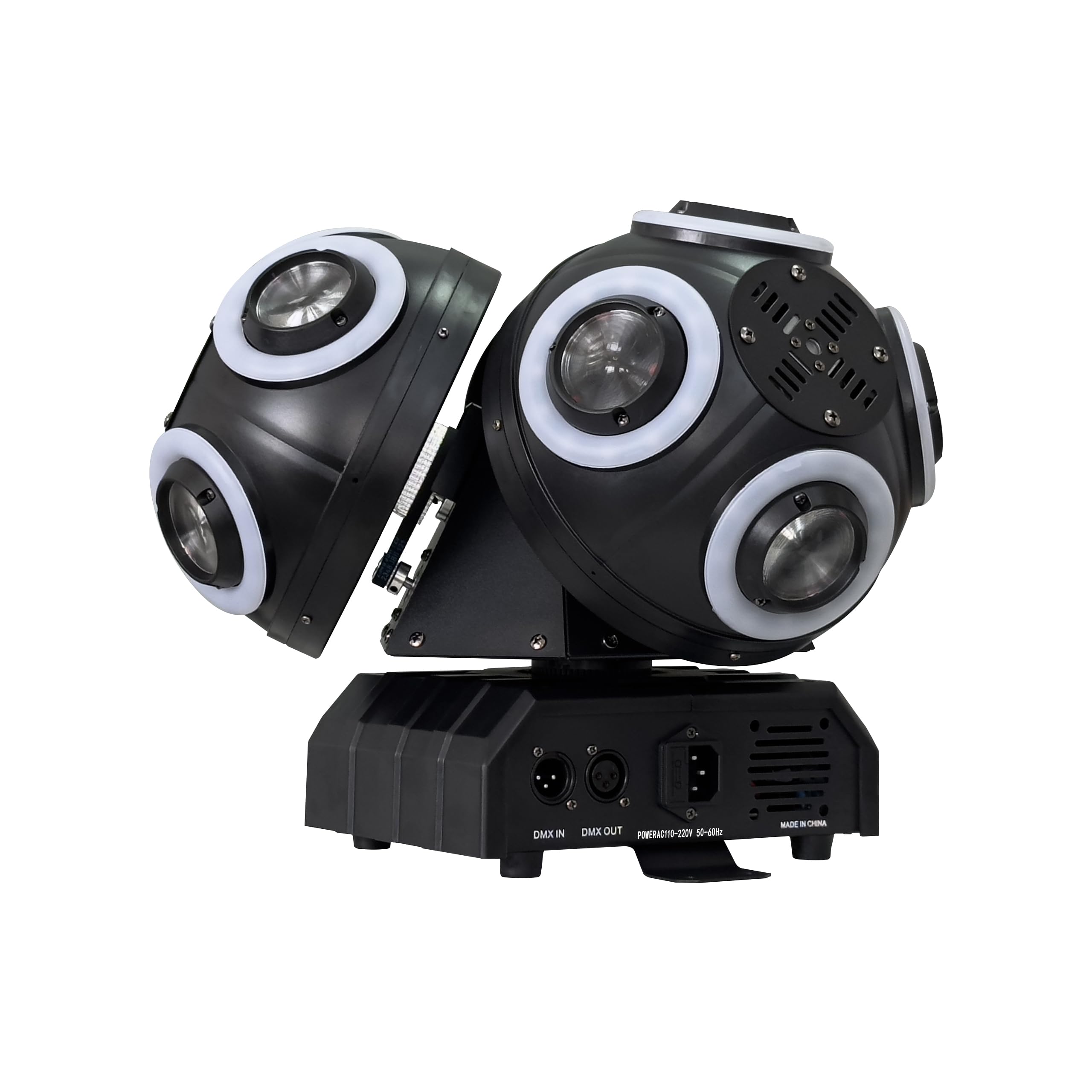 ANTAKIPRO 150W Moving Head DJ Light with 18  10W RGBW LEDs, Auto-Run, Sound-Activated, DMX512, Master-Slave Control for Stage, C
