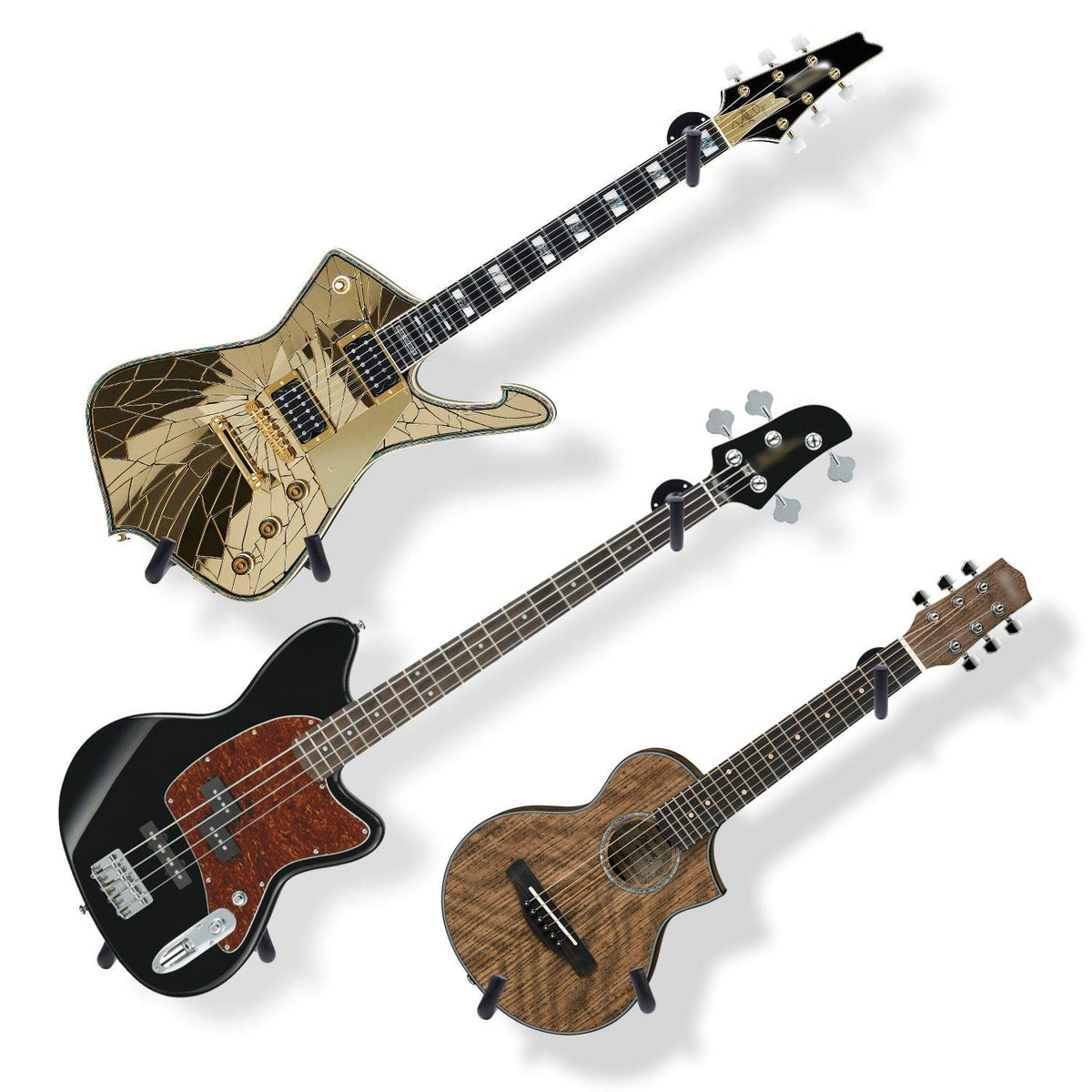 Electric Guitarbassukulele Wall Mount Horizontal Guitar Hanger