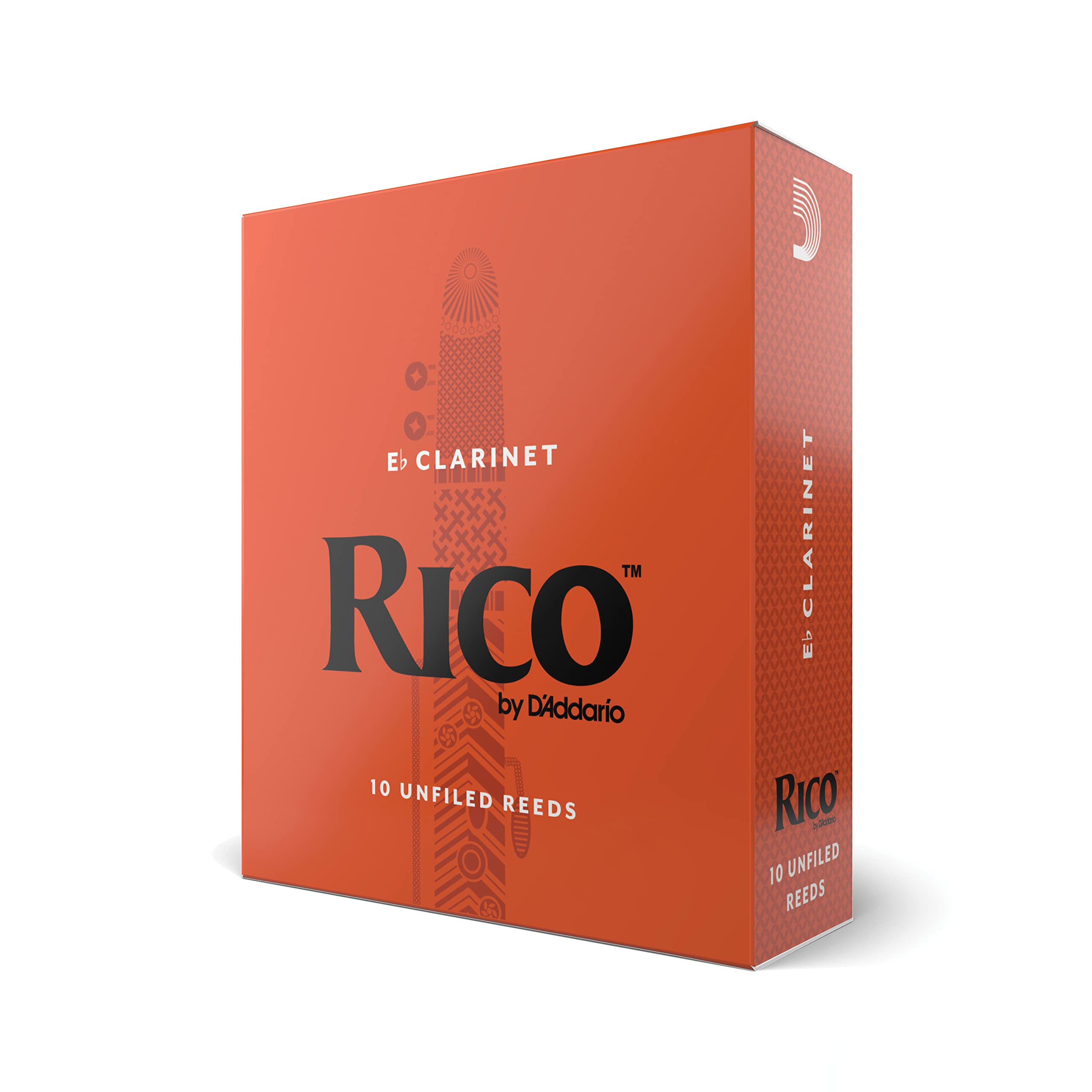 DAddario Woodwinds - Rico Eb Clarinet Reeds - RBA1015 - Strength 1.5, 10-Pack