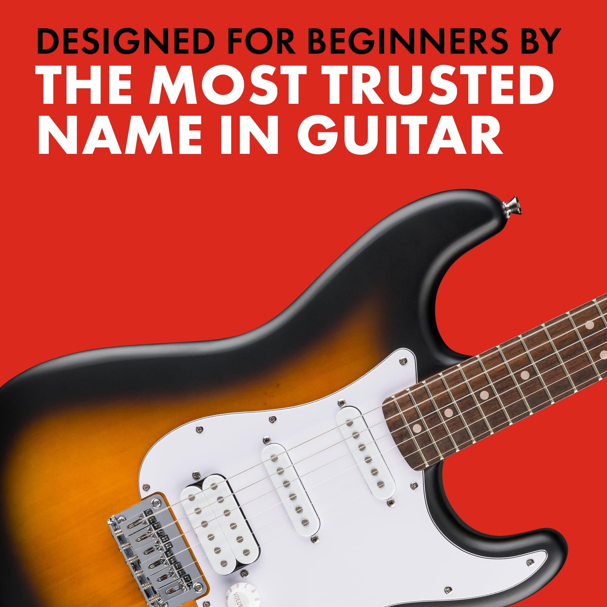 Fender Squier Debut Series Stratocaster HT HSS Electric Guitar, Beginner Guitar, 2-Year Warranty, Includes Free Lessons, 2-Color