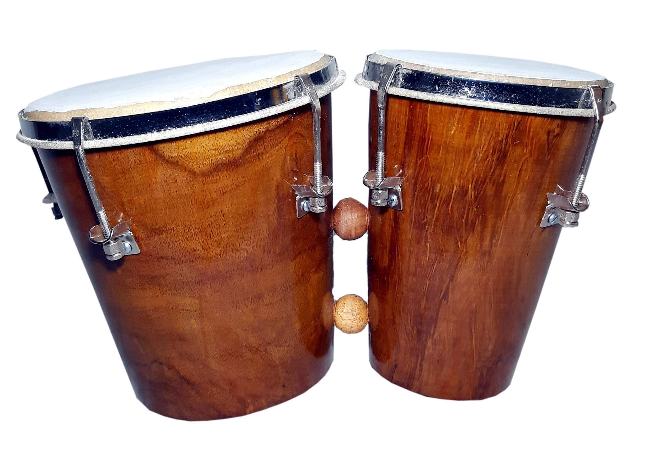 Gt Manufacturers Professional Two Piece Hand Made Wooden Bango Drum Set Sbgt25 (Shishme)