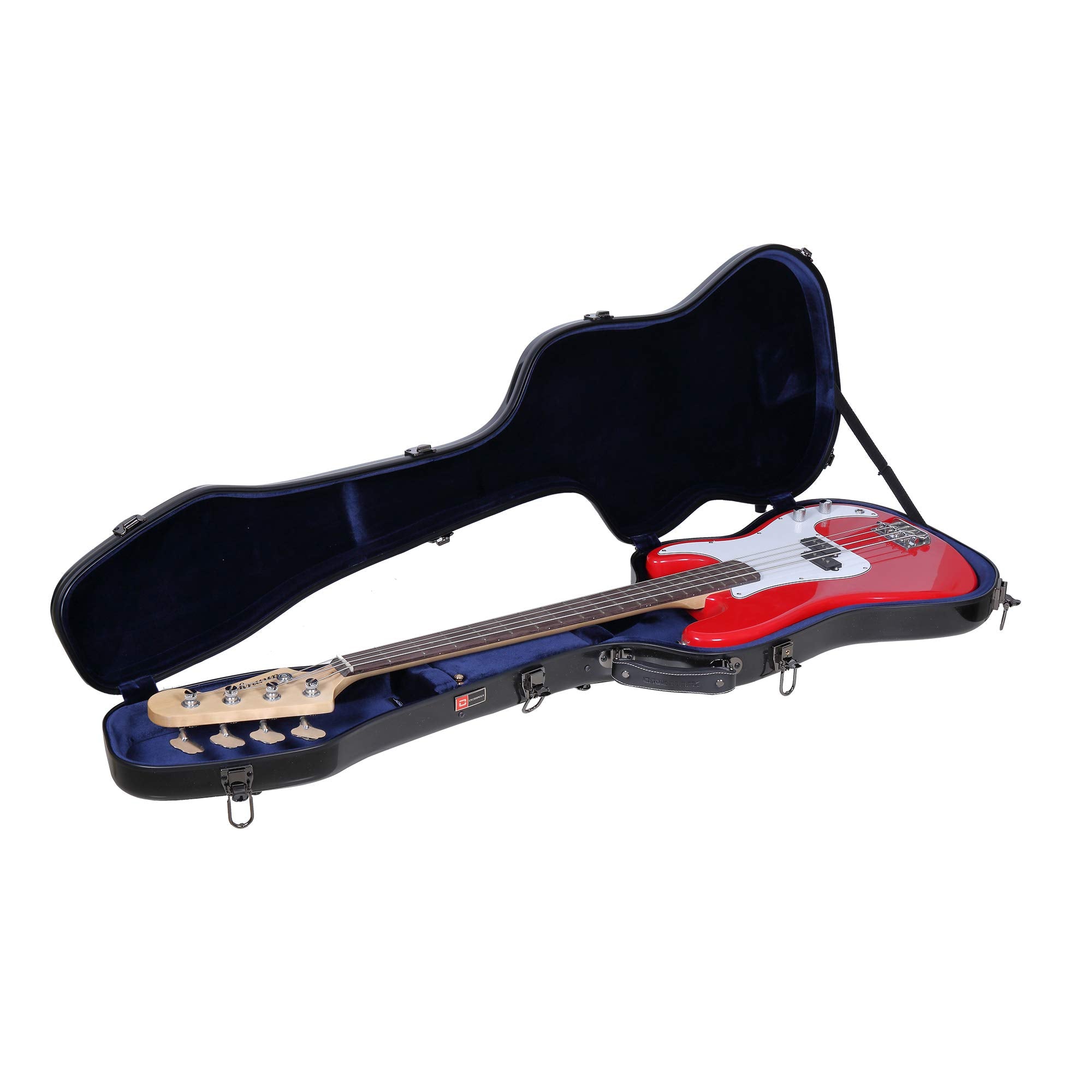Crossrock Deluxe Fiberglass Case, Fits Precision Bass Style, Black (CRF2020BBK)