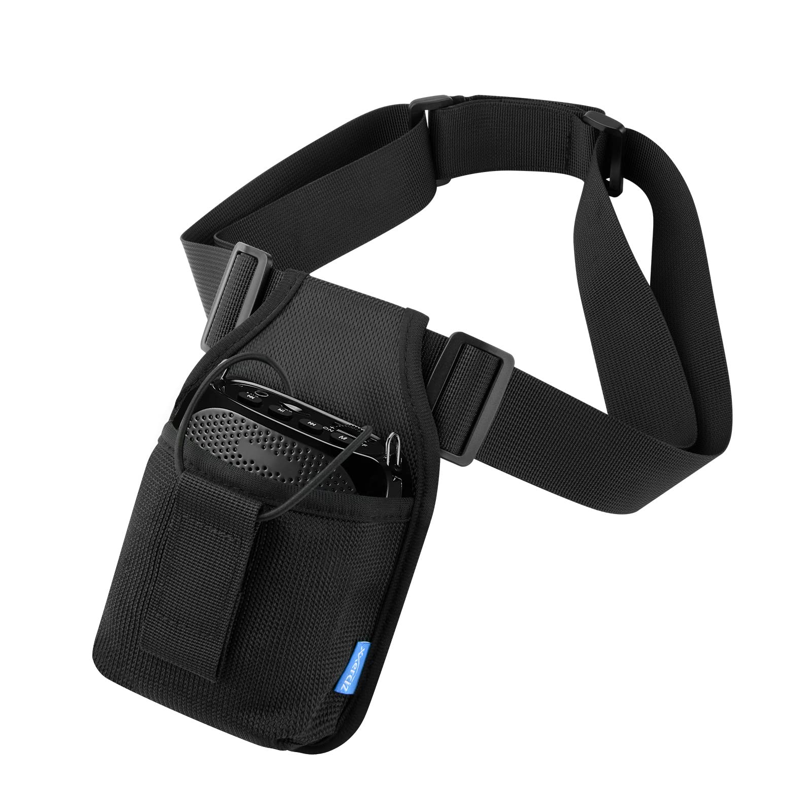 Xxerciz Mic Belt Microphone Belt with Adjustable Nylon Strap Microphone Transmitter Carrier Pouch Great For Fitness Instructors 