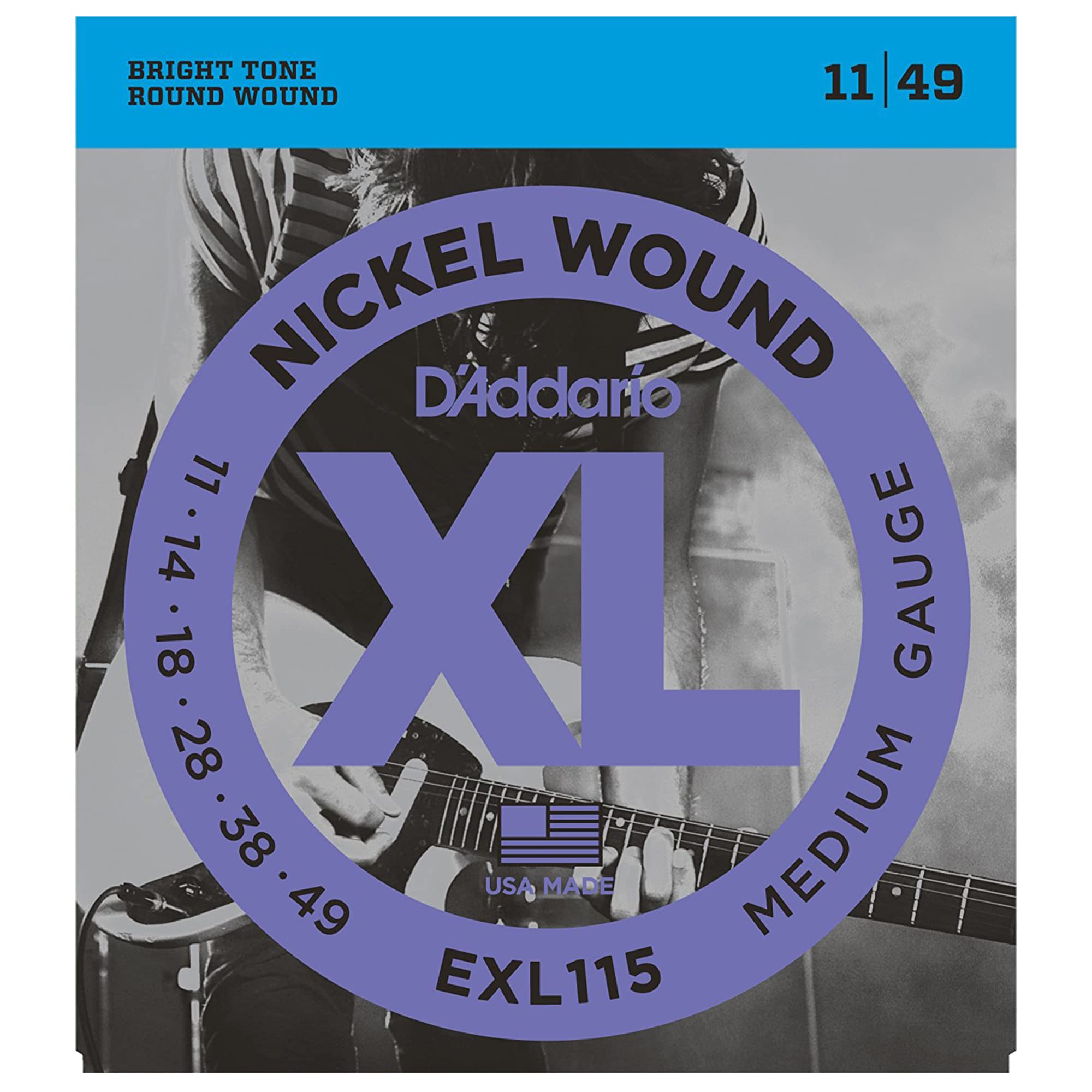 D 'Addario EXL115 Electric 11-49 (3 Pack Bundle)