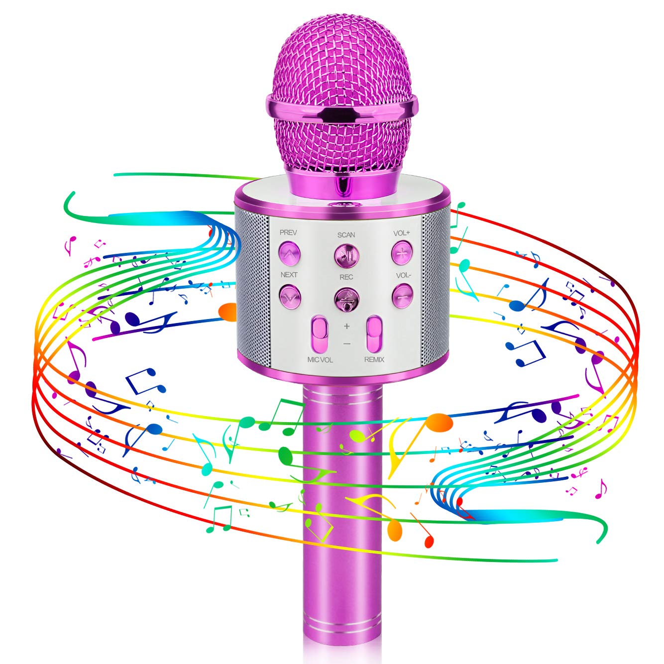 Viposoon Popular Toys For 4-12 Year Old Girls, Wireless Bluetooth Microphone For Kids Music Toy For 5-11 Year Old Kids Girl Part