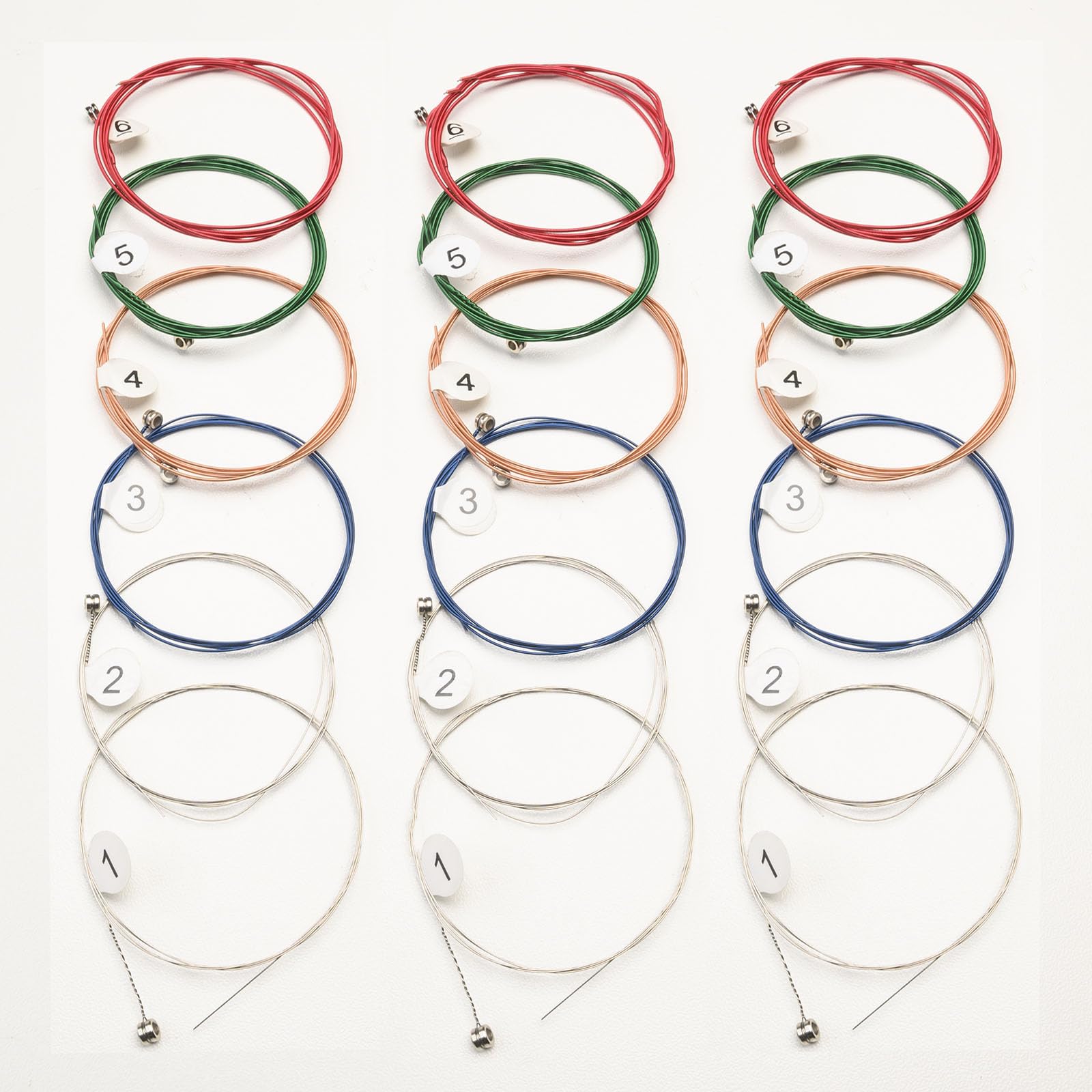 Gzyujiemedia (3 Sets) 6 Pieces Acoustic Guitar Strings (String Gauge 0.01-0.05),(10-50), Replacement Bronze Strings, Ideal For B