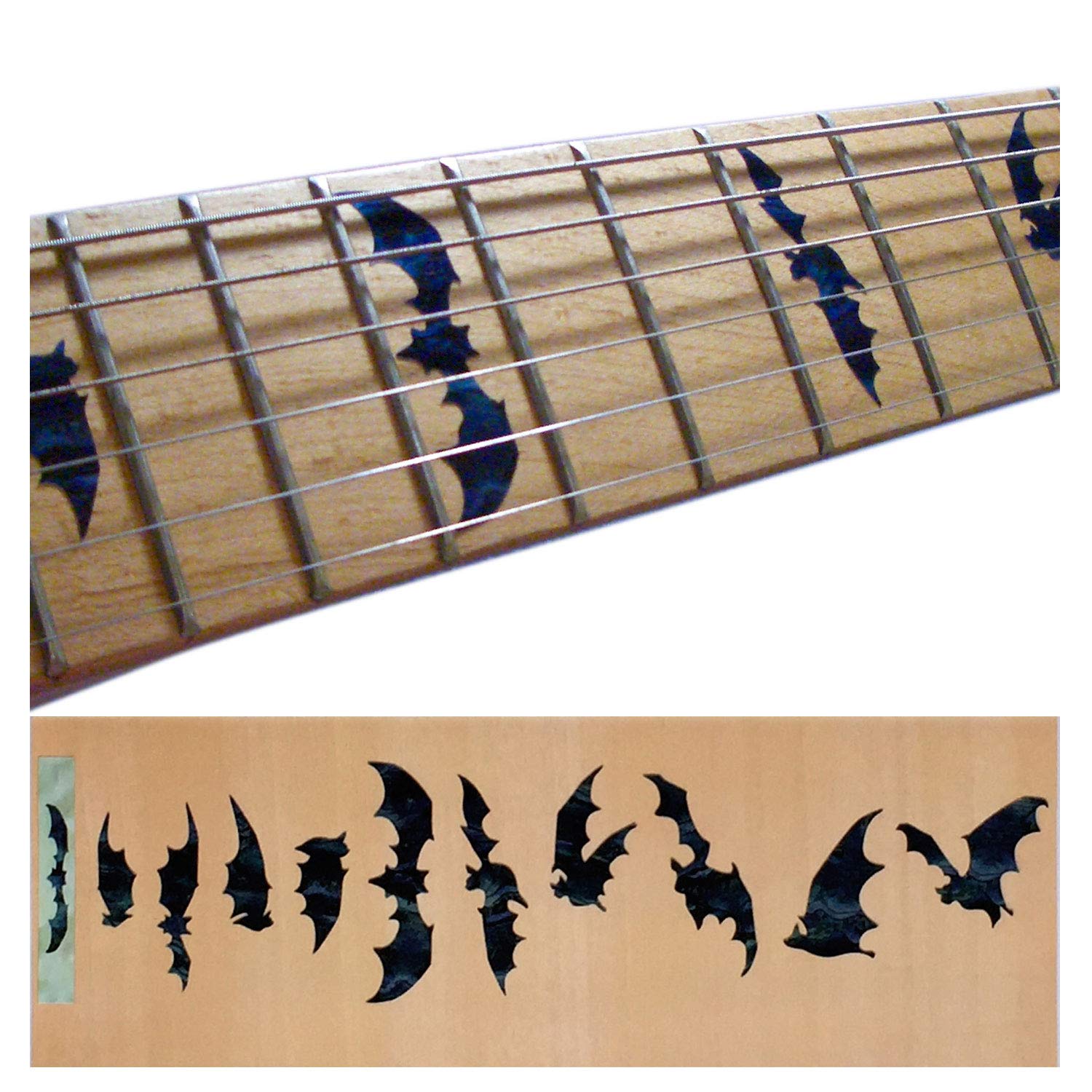Jockomo Bat Bat/Black Pearl Guitar Inlay Sticker