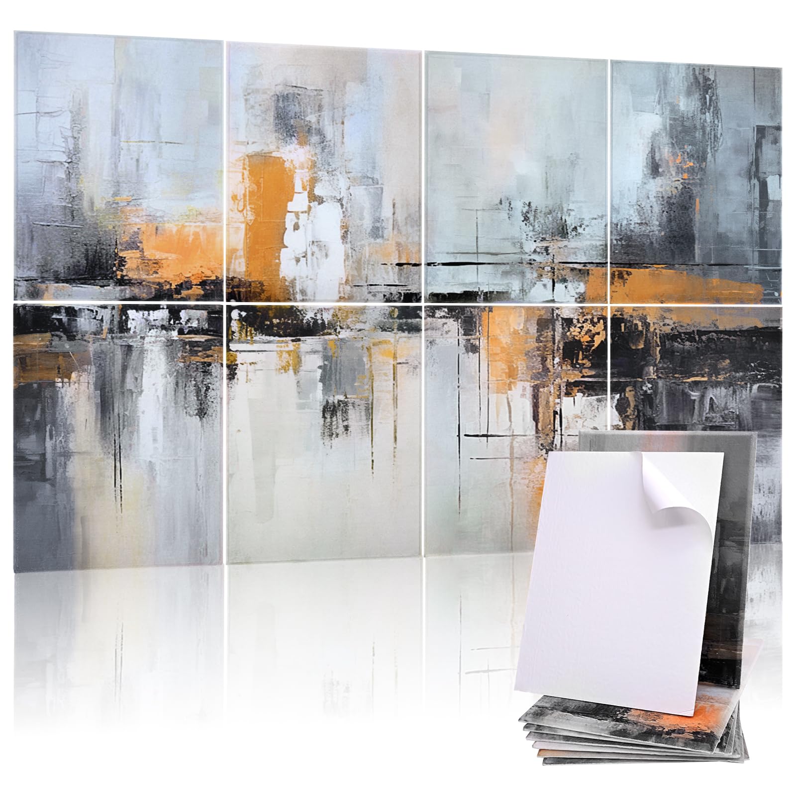 8 Pack Acoustic Panels, Soundproof Wall Panels, 48X32In Sound Proof Panels For Walls, Sound Absorbing Wall Art Decorative, Sound