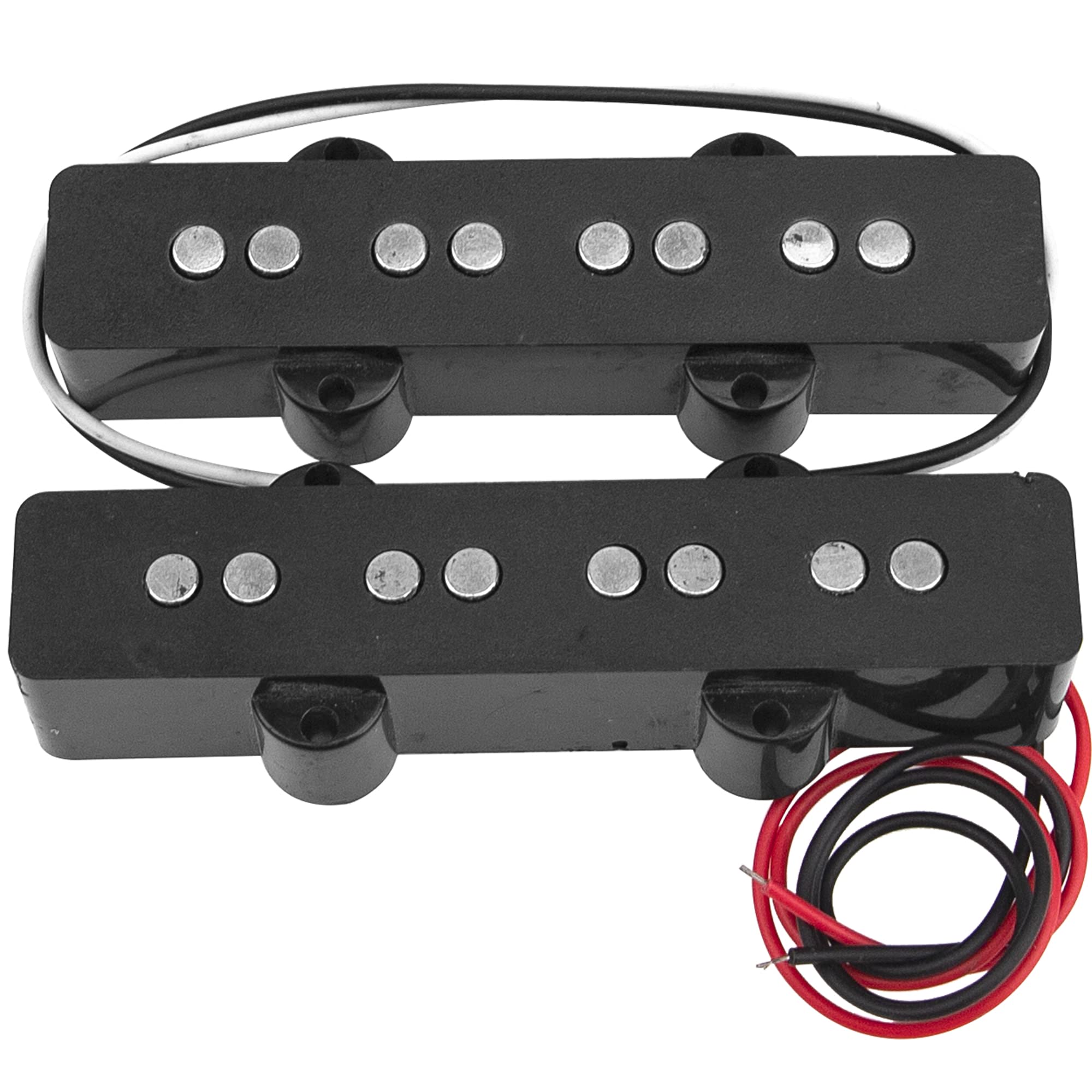 Yootones 2Pcs 4 String Jb Bass Pickup Part Open Style Neck Compatible With 4 String Electric Bass, Squier Affinity Pj Bass(Slive