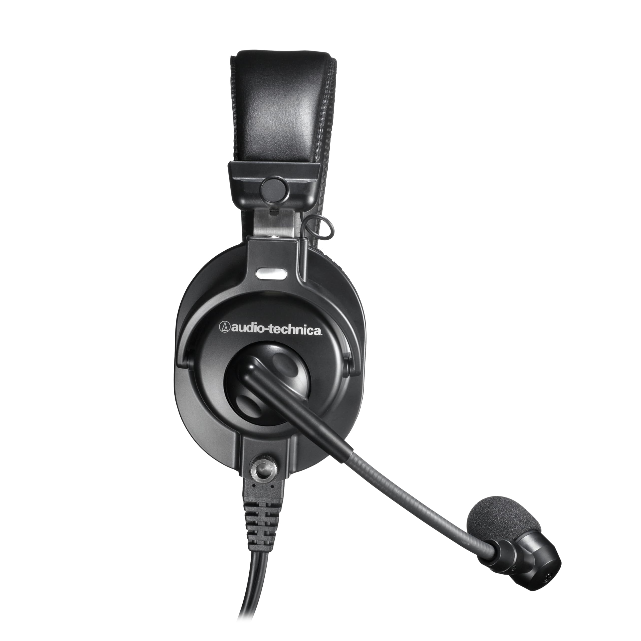 Audio-Technica BPHS1 Broadcast Stereo Headset with Dynamic Cardioid Boom Mic Black, Adjustable