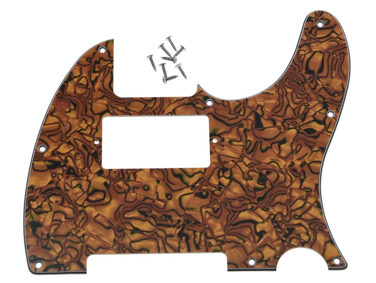 KAISH 8 Hole Tele Guitar Humbucker Pick Guard TL Pickguard for USA/Mexico Telecaster/Tele Tiger Stripe