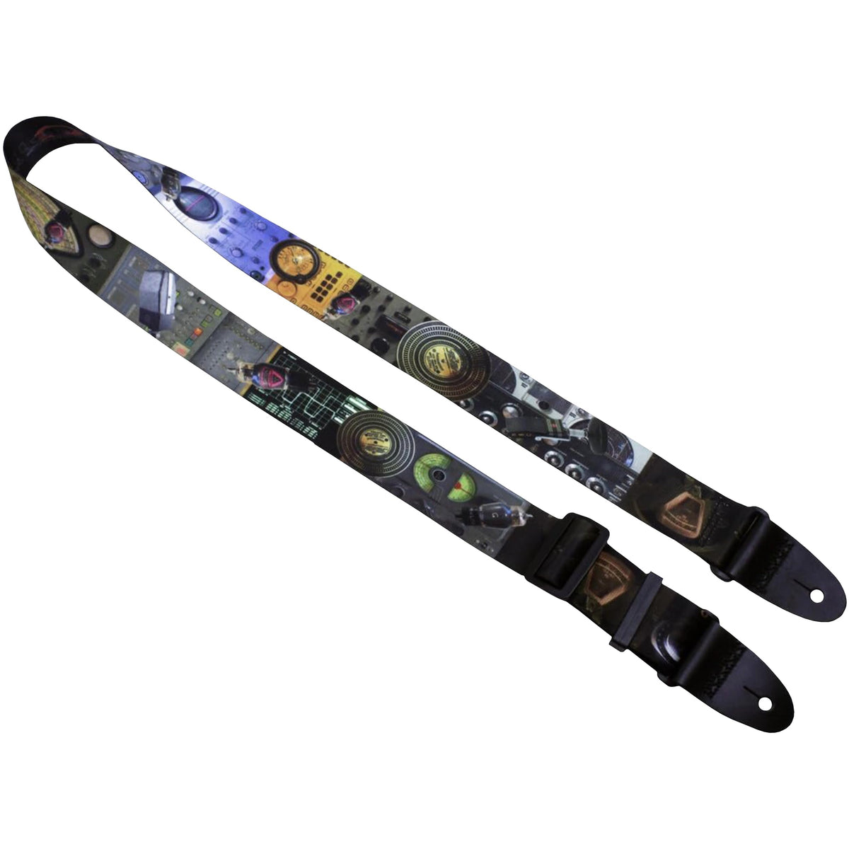 Killer-Q Guitar Strap - Stylish Straps For Electric And Acoustic Guitars With Leather Tabs, 2 Inches X 5 Feet, Analog