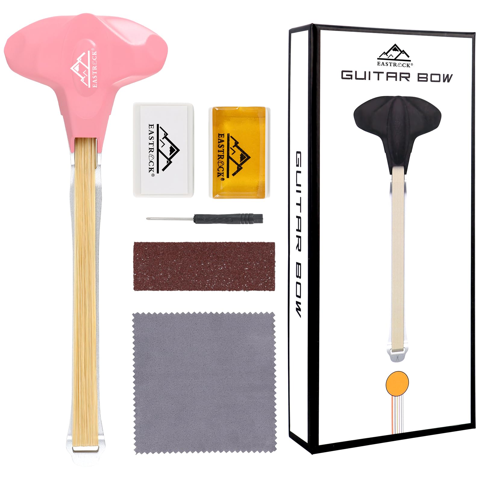 Eastrock Guitar Bow, 2-In-1 Real Horsehair Guitar Bow For Acoustic, Create Violin & Cello-Like Sounds, Christmas Birthday Gift F