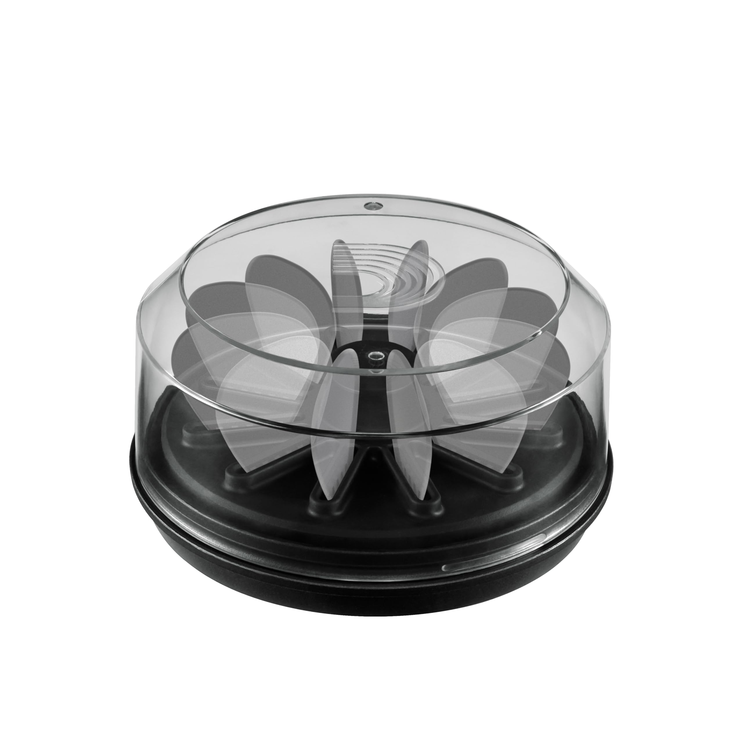 DAddario Guitar Pick Holder 360, Case for Up to 12 Picks, Clear Lid, Gift for Musicians
