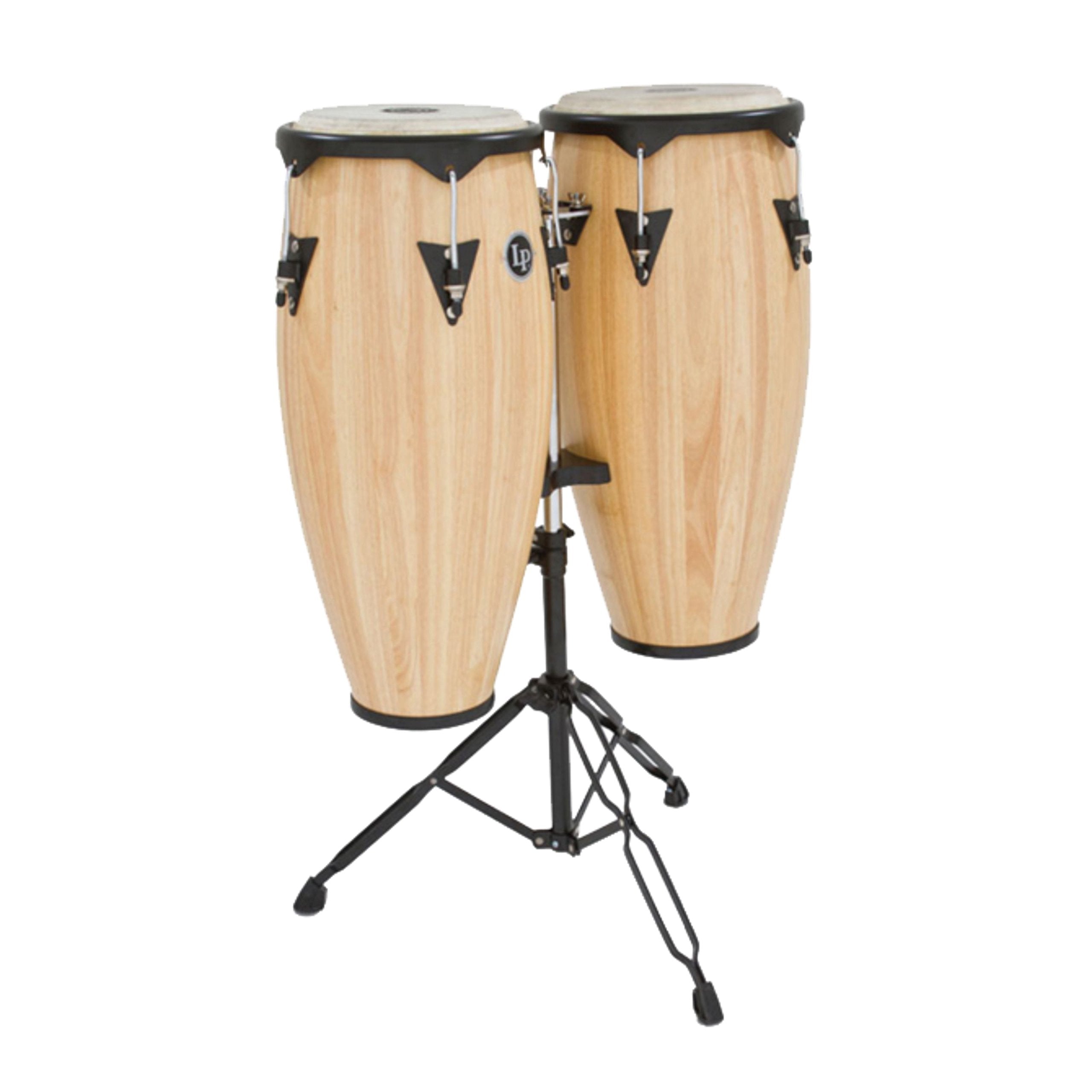 Latin Percussion LP City Wood Congas 10 & 11 Set - Natural Satin Finish
