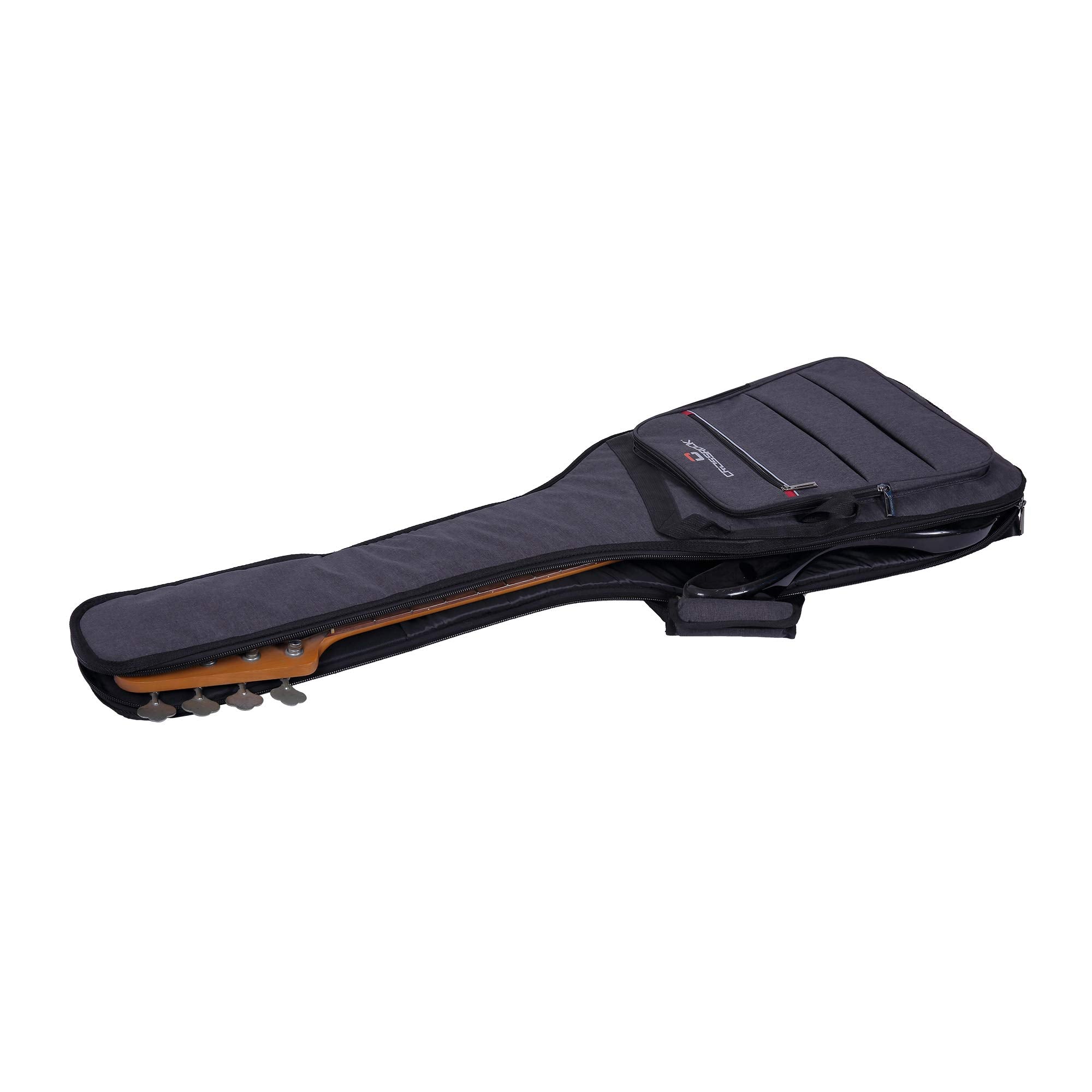 Crossrock bass guitar case, 10mm padded backpack bag (CRSG107BDG)