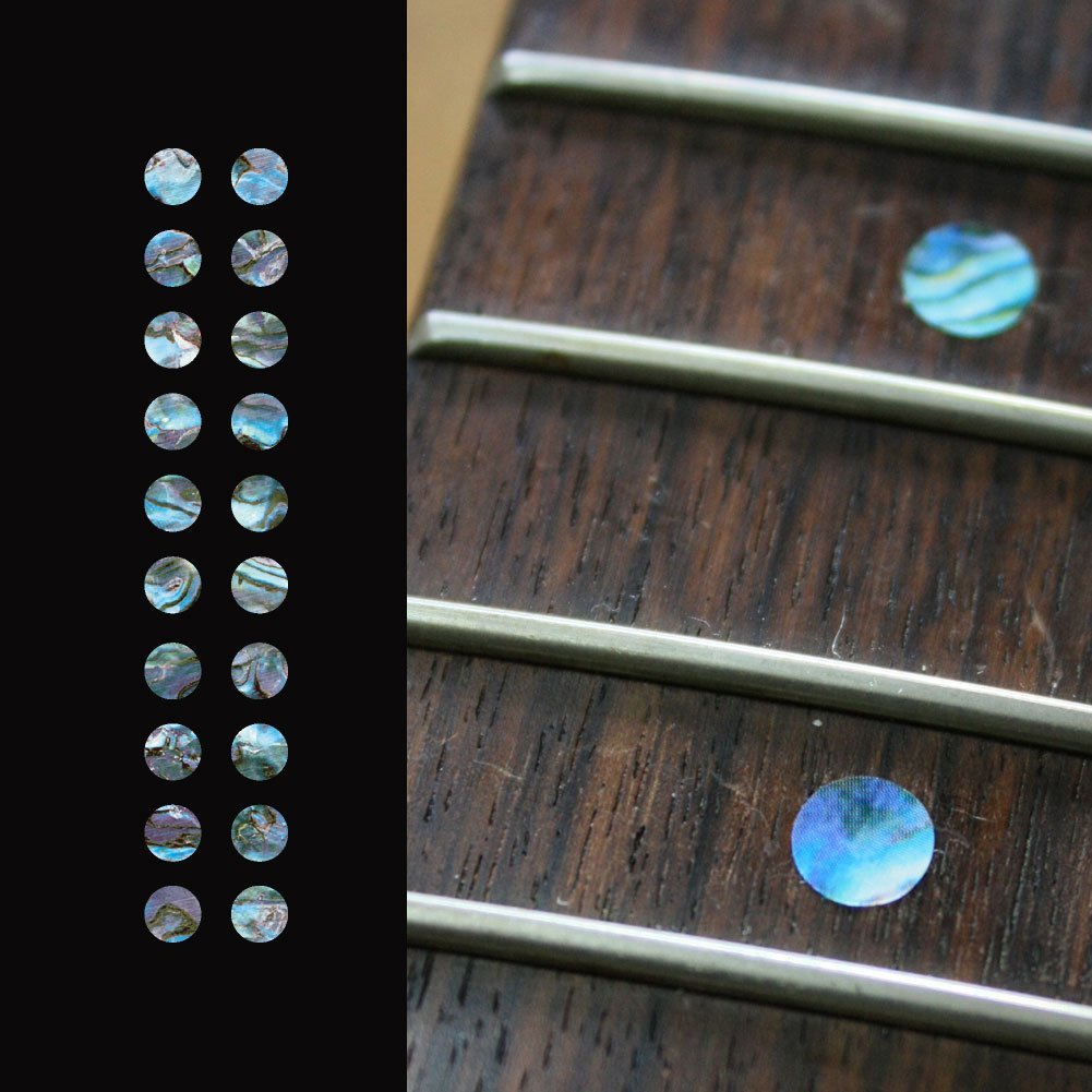 1/4''(6.35Mm) Dot Fret Markers - Abalone Blue