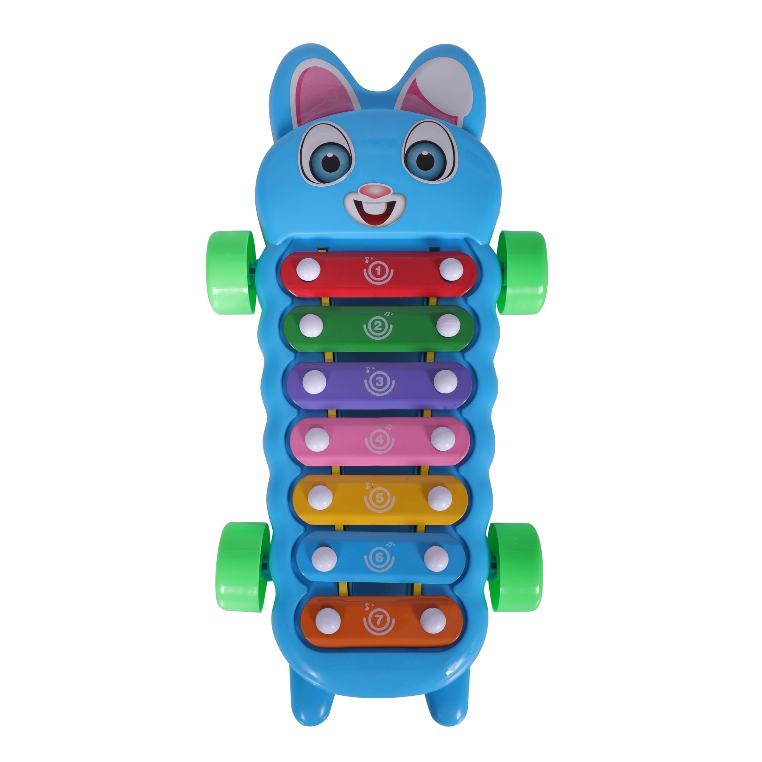 Juarez Jrzds125 Xylophone Blue For Toddlers, Musical Toy For Kids 1-3 Years, Colorful Keys With Safe Sticks, Brain Development, 