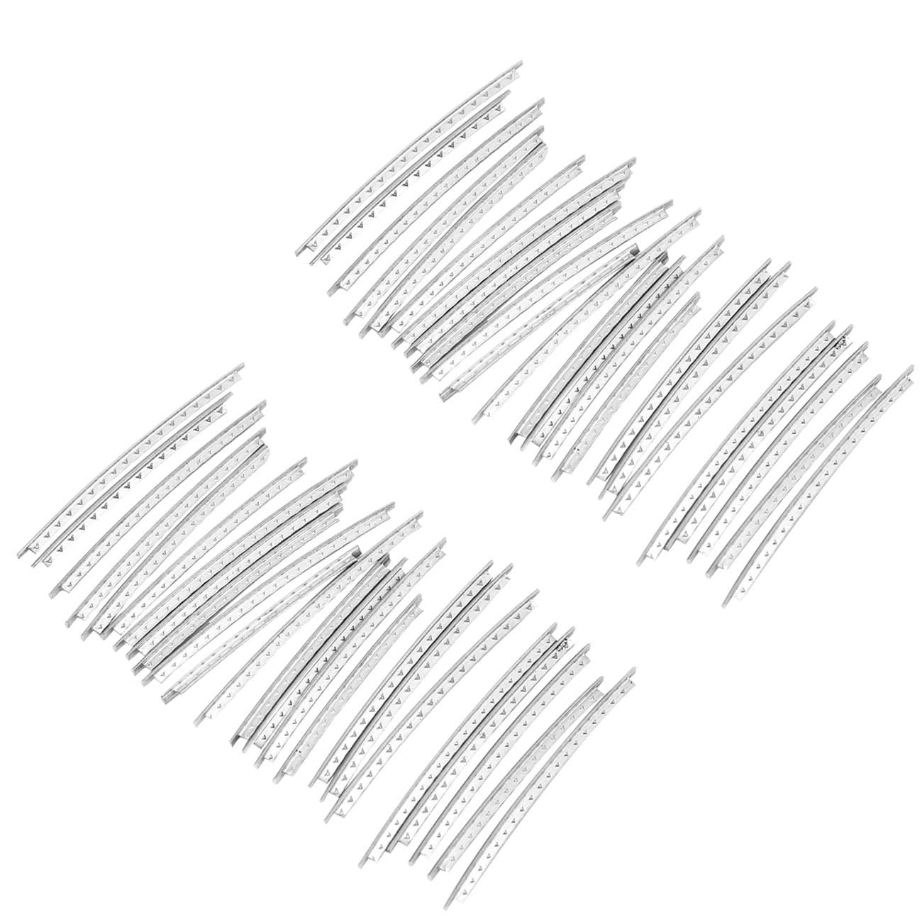 48 Pcs Guitar Fret Wires Guitar White Copper Fret Wire Fretwire Set Accessory For Electric Guitars 2.2 Mm / 0.087In
