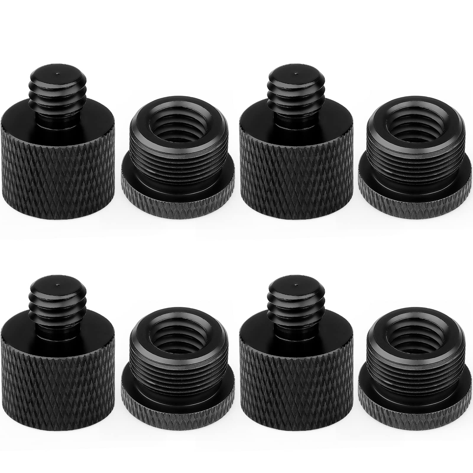 Mic Stand Adapter 3/8 Female To 5/8 Male Microphone Stand Adapter And 5/8 Female To 3/8 Male Mic Thread Adapter For Blue Yeti Sn