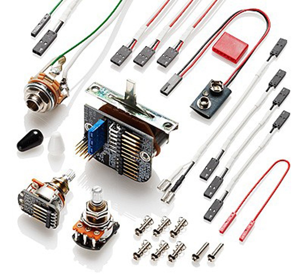 EMG SAX Strat Single Coil Pickup Set - black